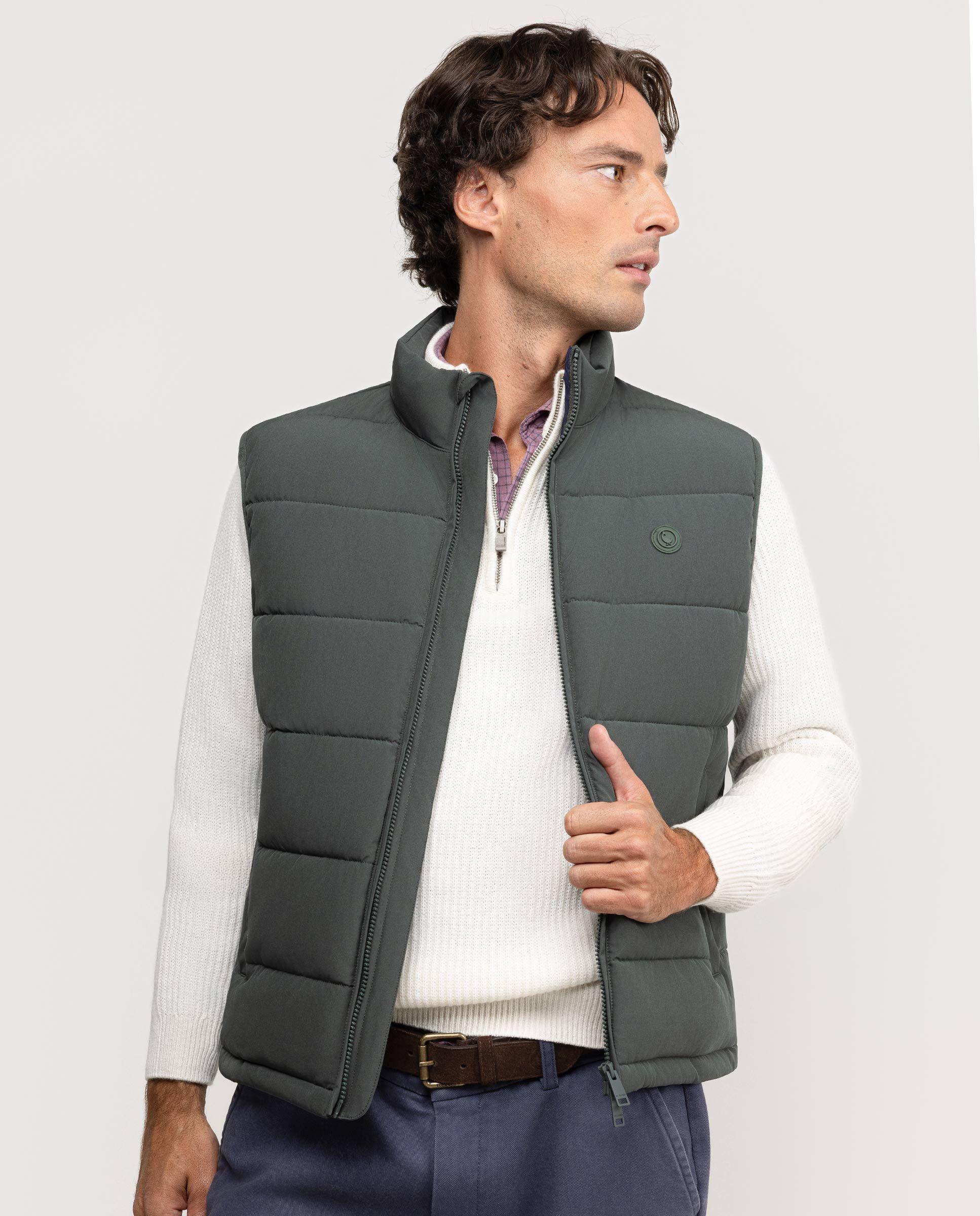 Chaleco Acolchado Grueso Verde HOMBRE OI 25-1