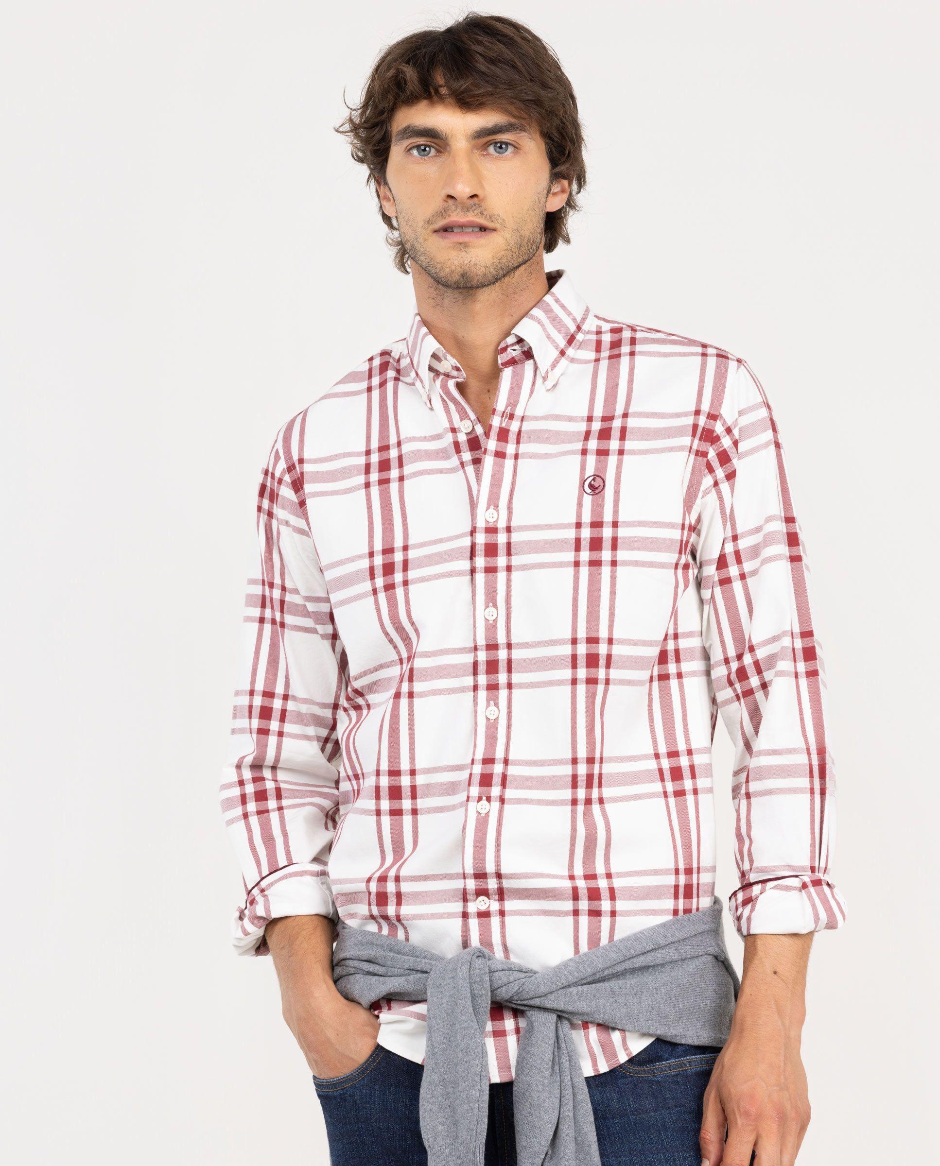 Camisa Cuadro Tartán Algodón Crudo HOMBRE OI 25-0