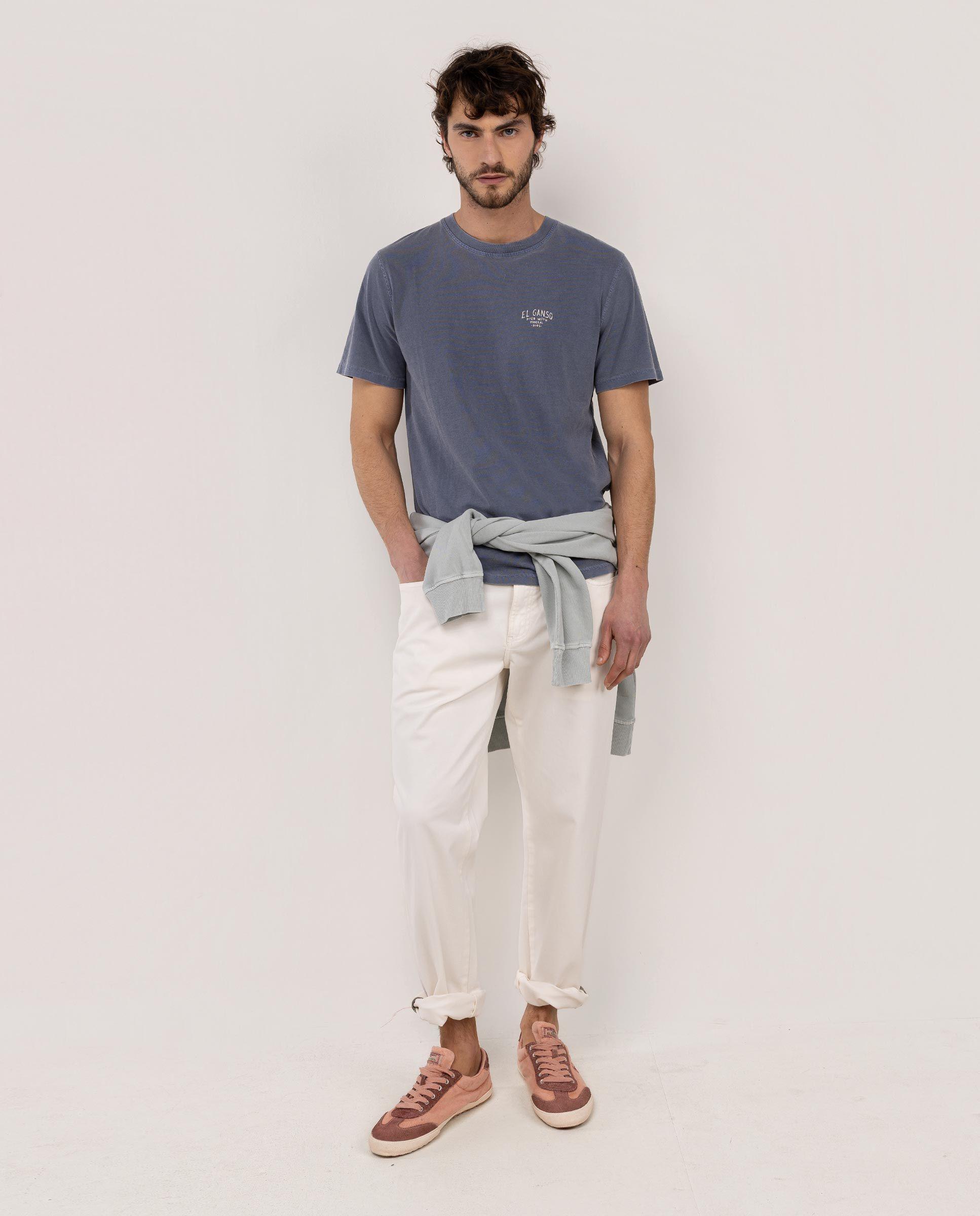 Camiseta Tinte Mineral Marino HOMBRE PV 26-1
