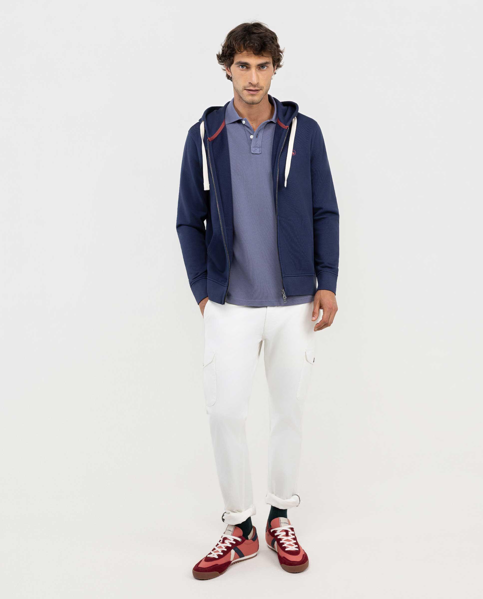 Sudadera Zipper Marino HOMBRE OI 25-0