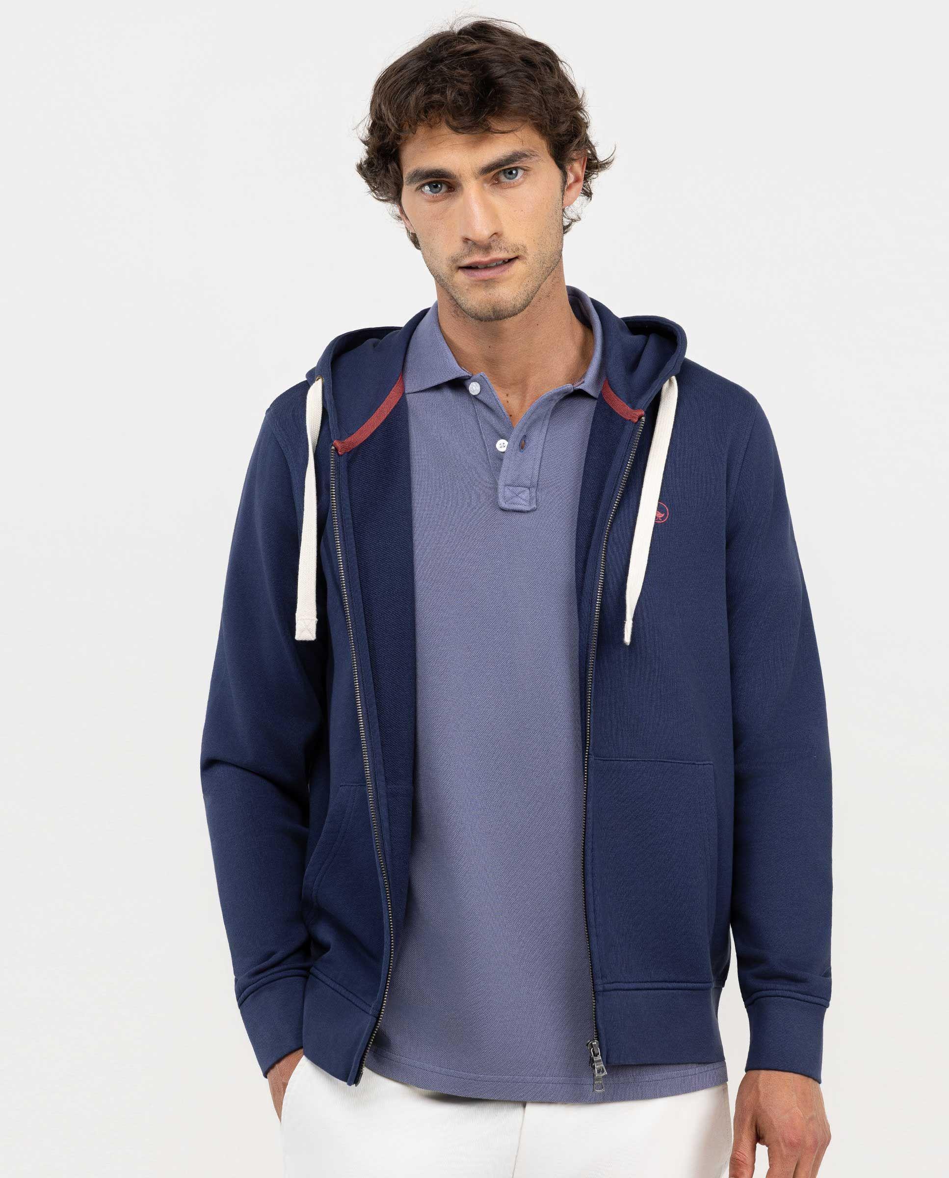 Sudadera Zipper Marino HOMBRE OI 25-1