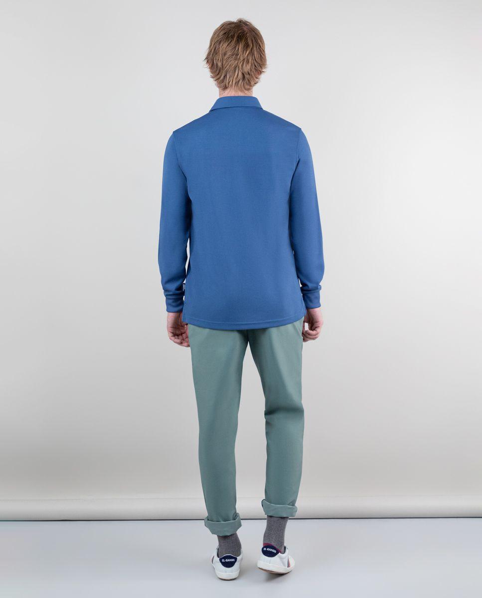 Polo Sepiia Manga Larga Azul-3