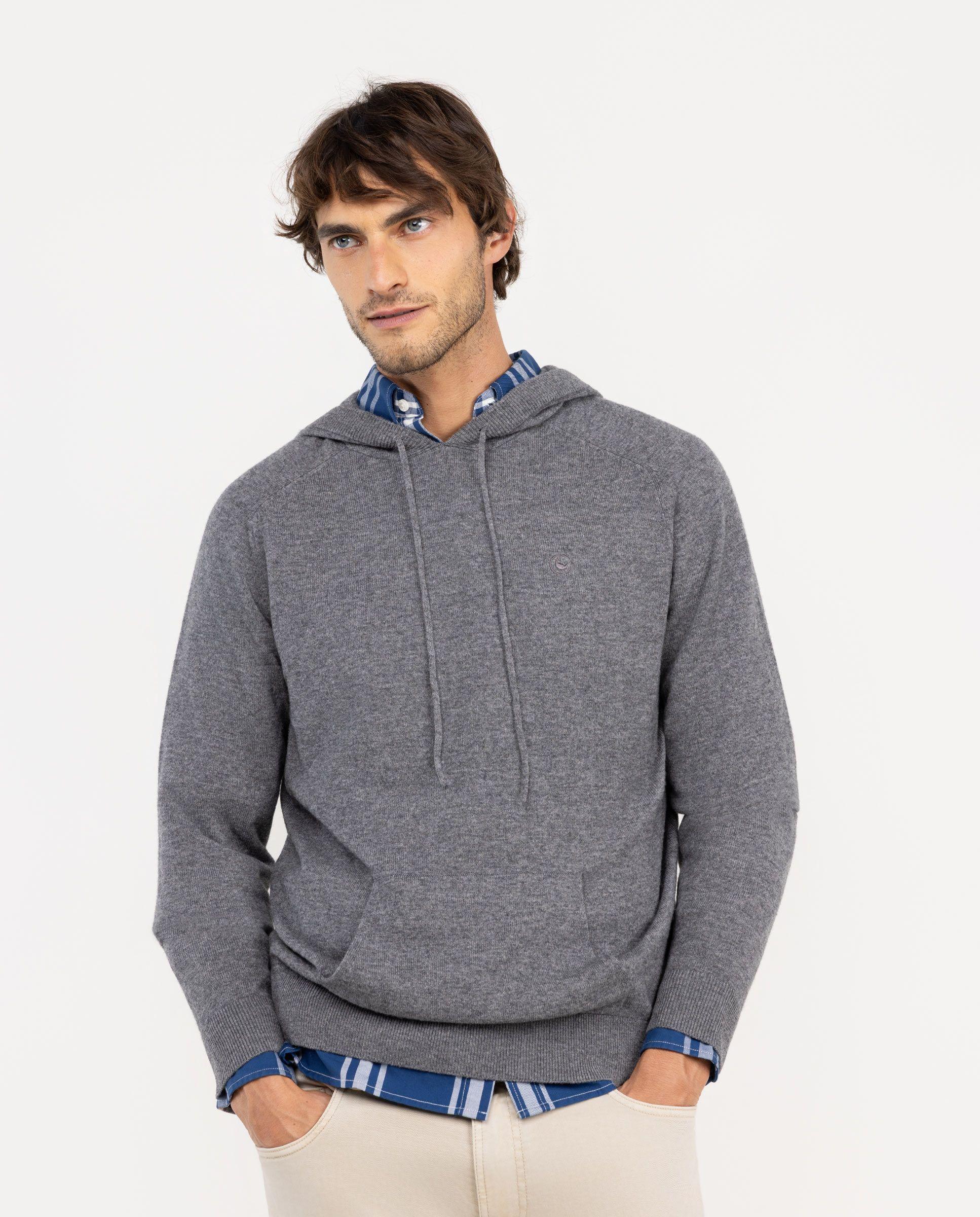 Jersey Capucha Lana Gris HOMBRE OI 25-1