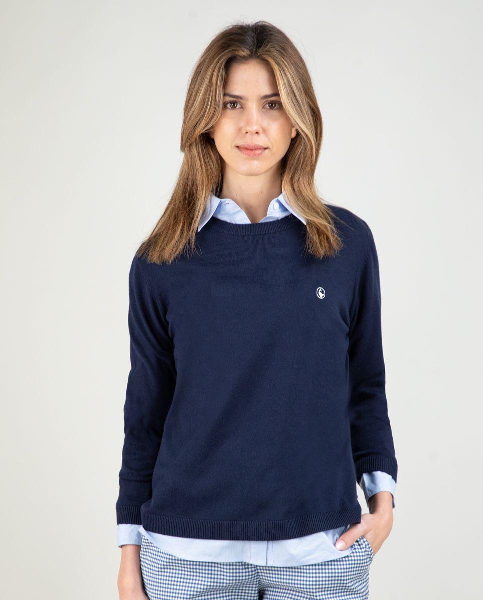 Jersey Cuello Redondo Marino MUJER PV 25-0