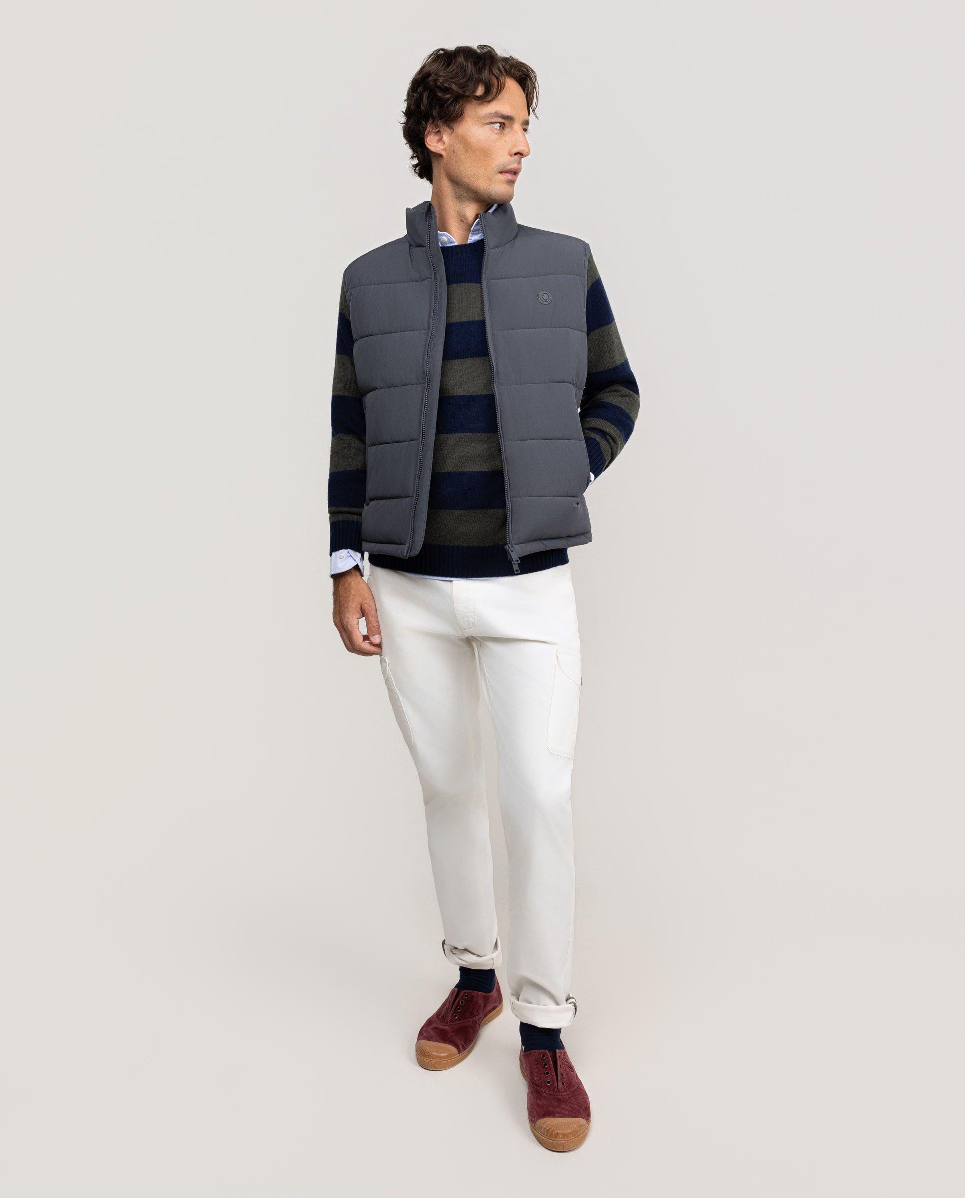 Chaleco Acolchado Grueso Gris HOMBRE OI 25-0