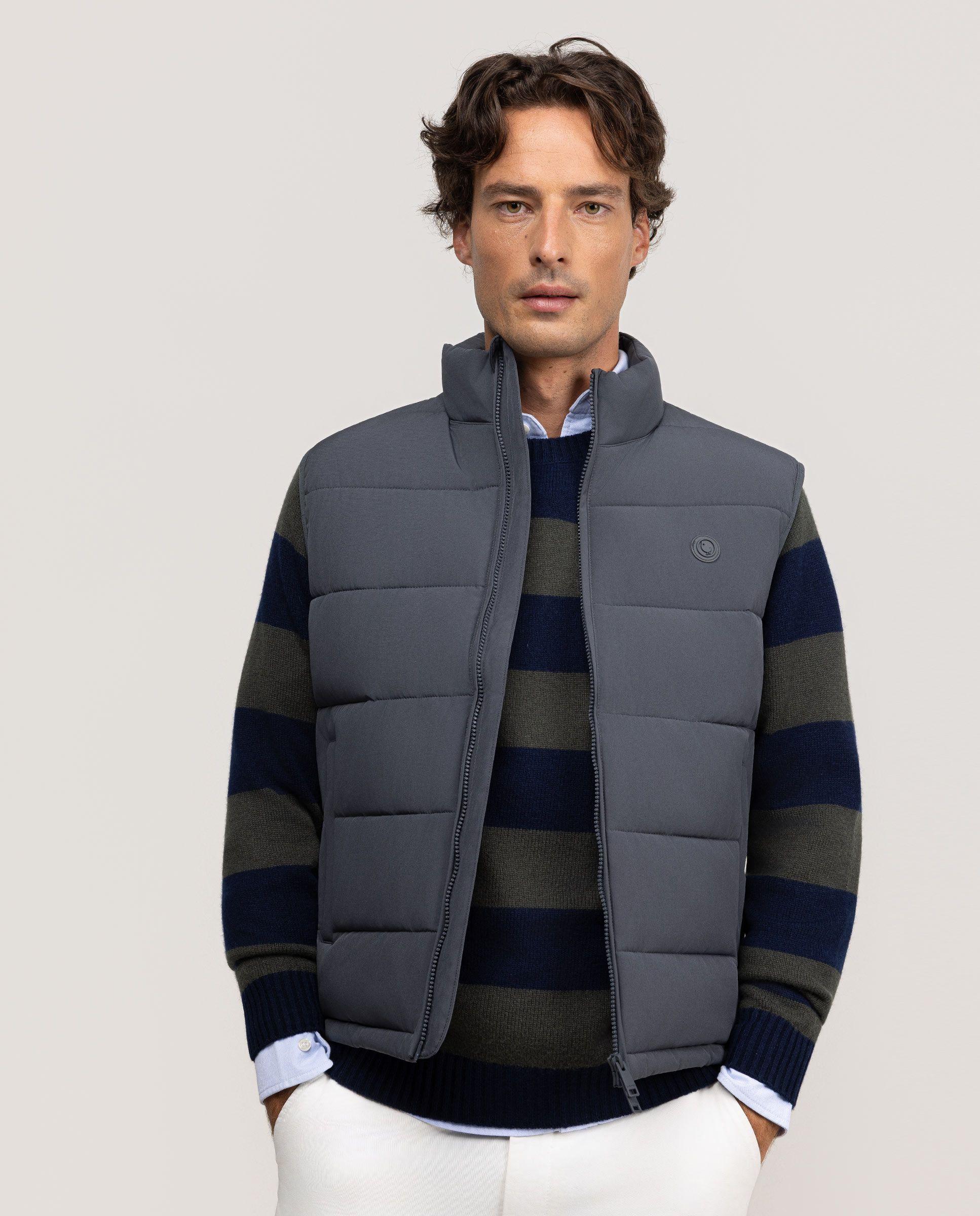 Chaleco Acolchado Grueso Gris HOMBRE OI 25-1