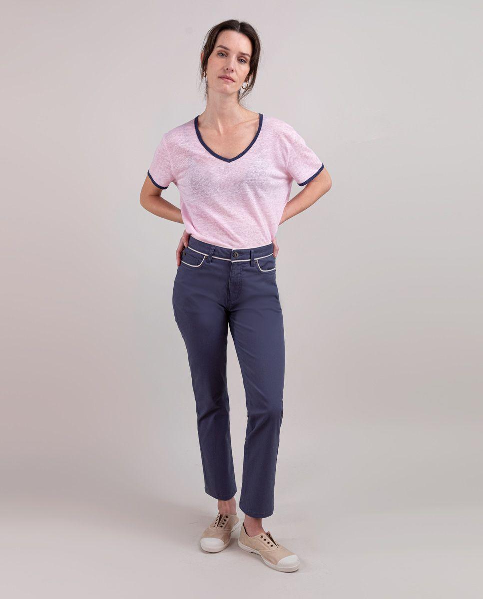 Camiseta Lino Rosa MUJER PV 25-1