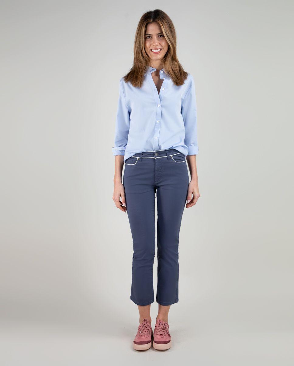 Camisa Popelín Celeste MUJER PV 25-1