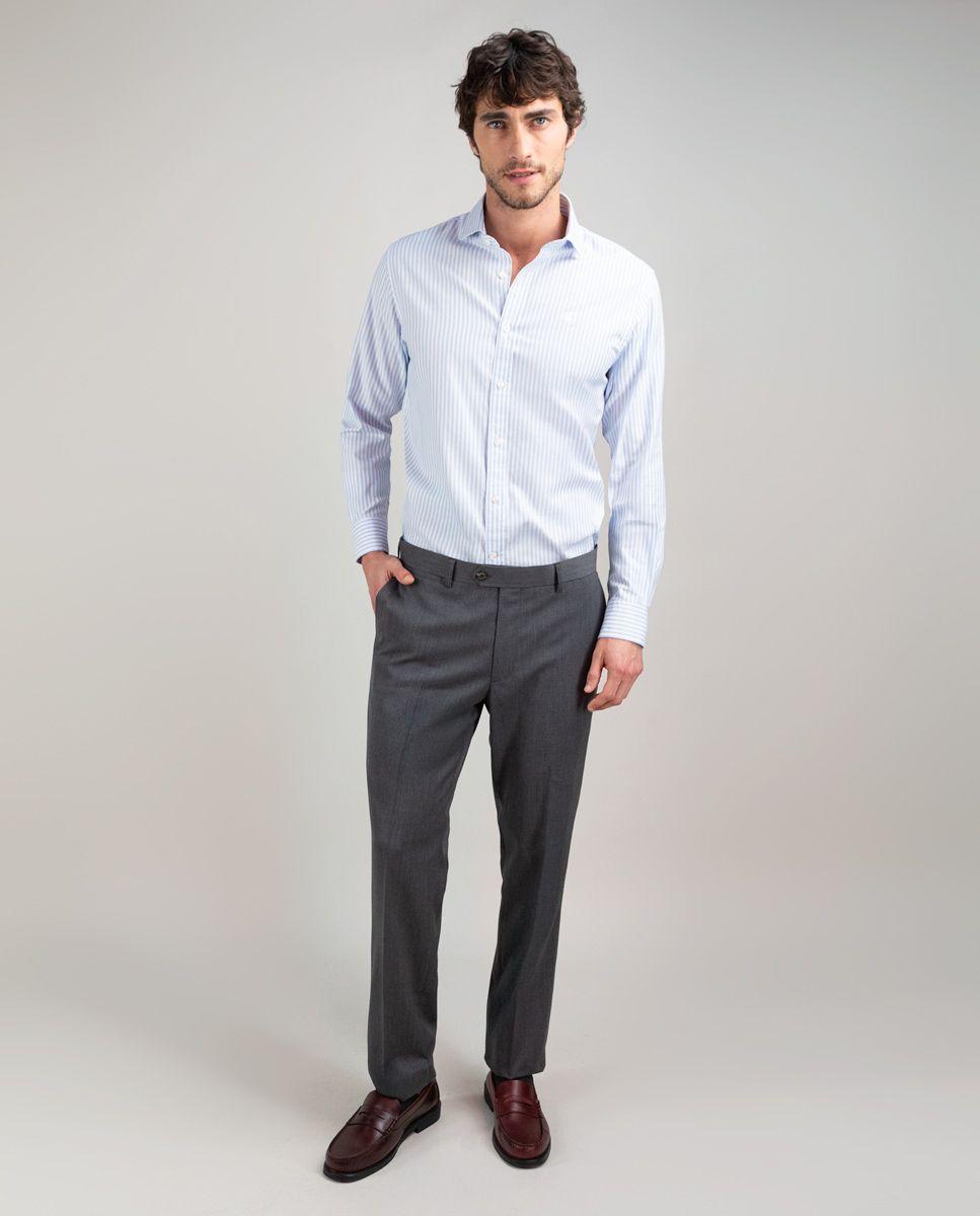 Camisa Pin Point Raya Kodak Celeste HOMBRE PV 25-1