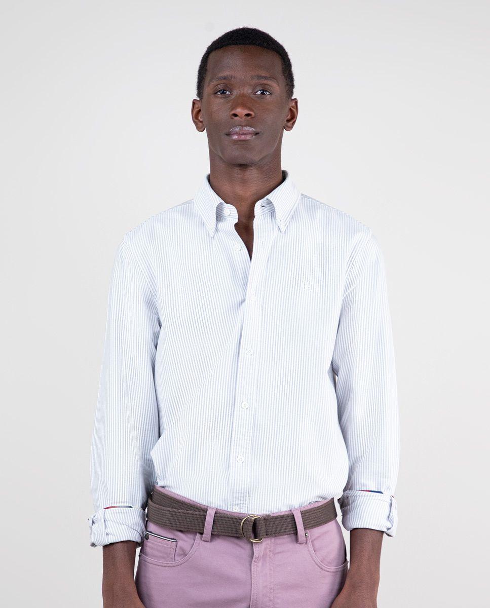 Camisa Oxford Yale Gris-0