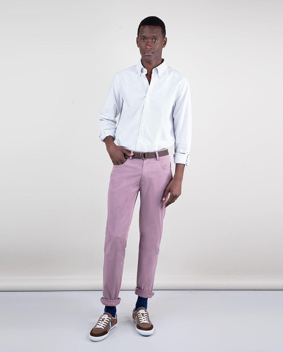 Camisa Oxford Yale Gris-1