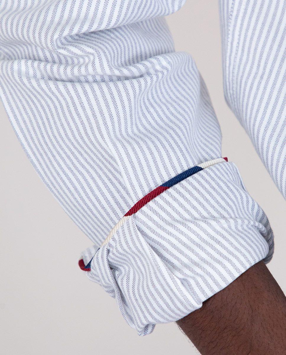 Camisa Oxford Yale Gris-4