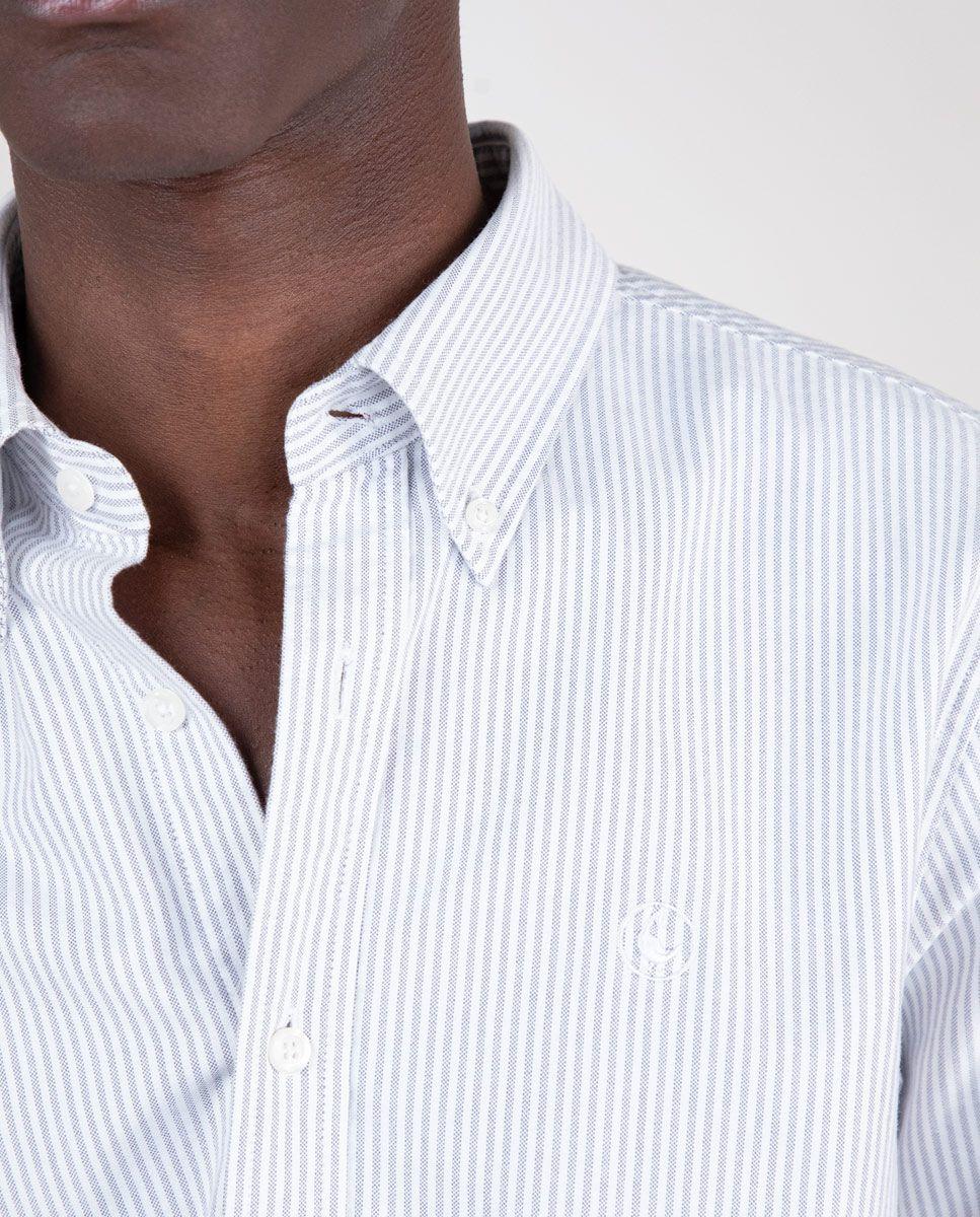 Camisa Oxford Yale Gris-5