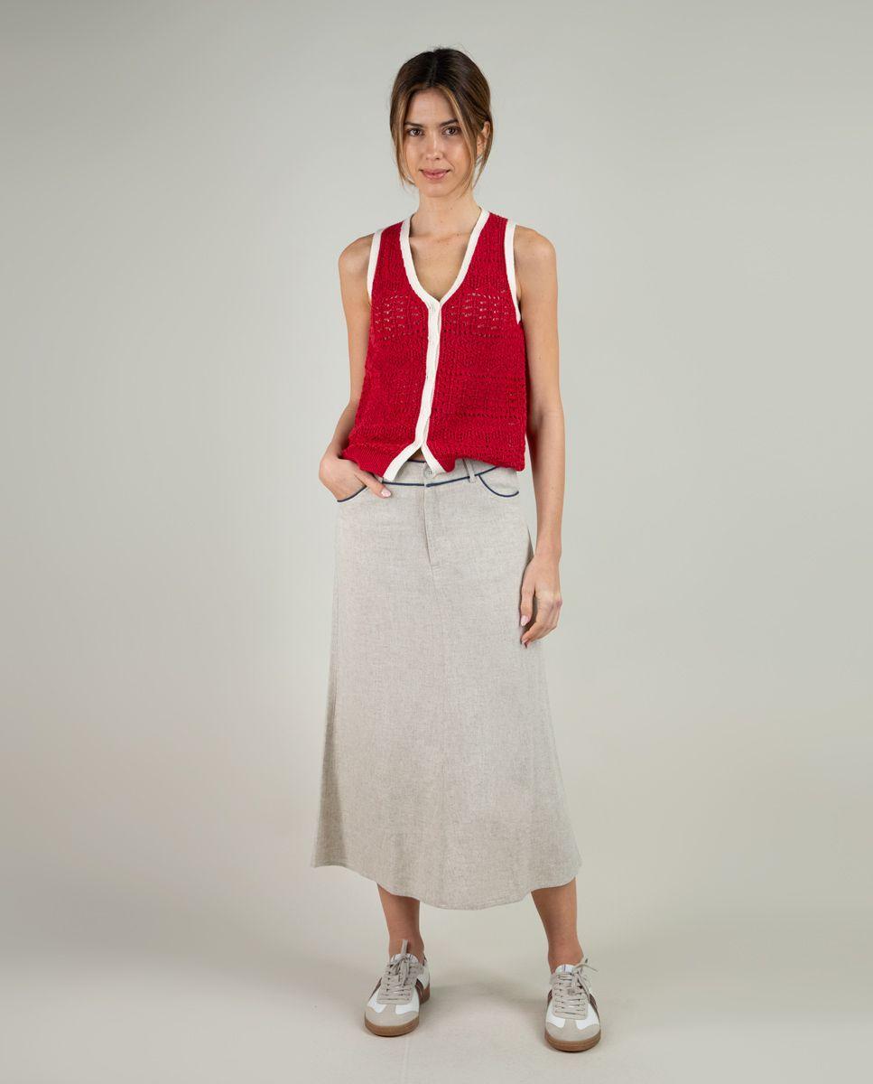 Chaleco Punto Rojo MUJER PV 25-2
