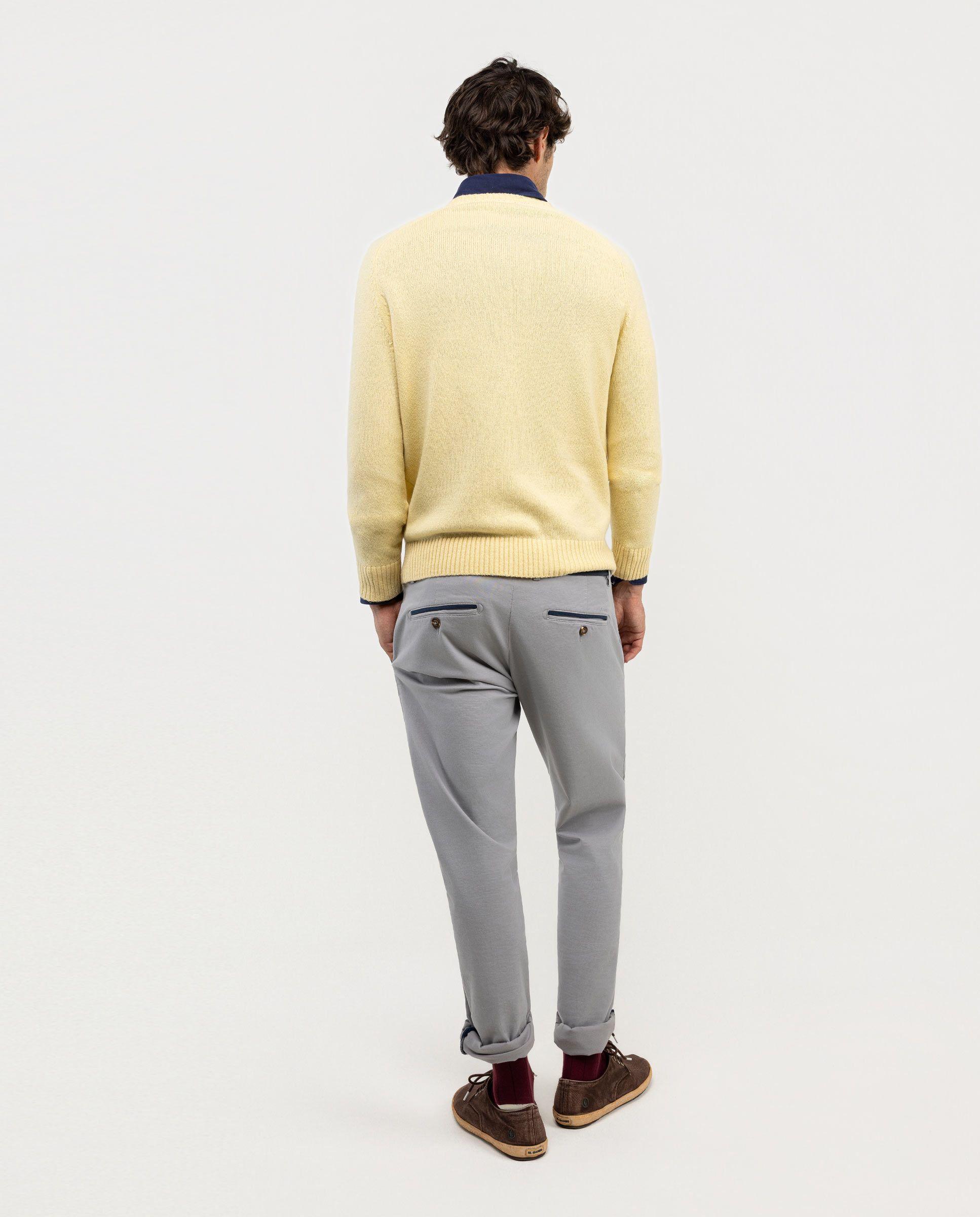 Jersey Merino Cuello Caja Amarillo HOMBRE OI 25-2