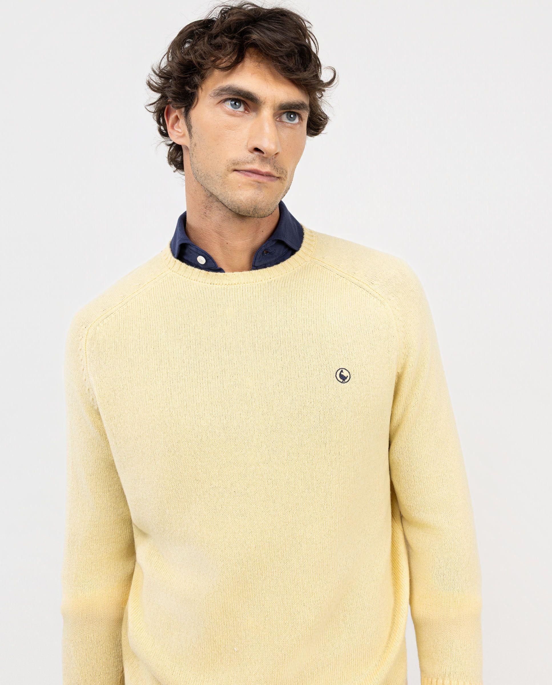 Jersey Merino Cuello Caja Amarillo HOMBRE OI 25-3