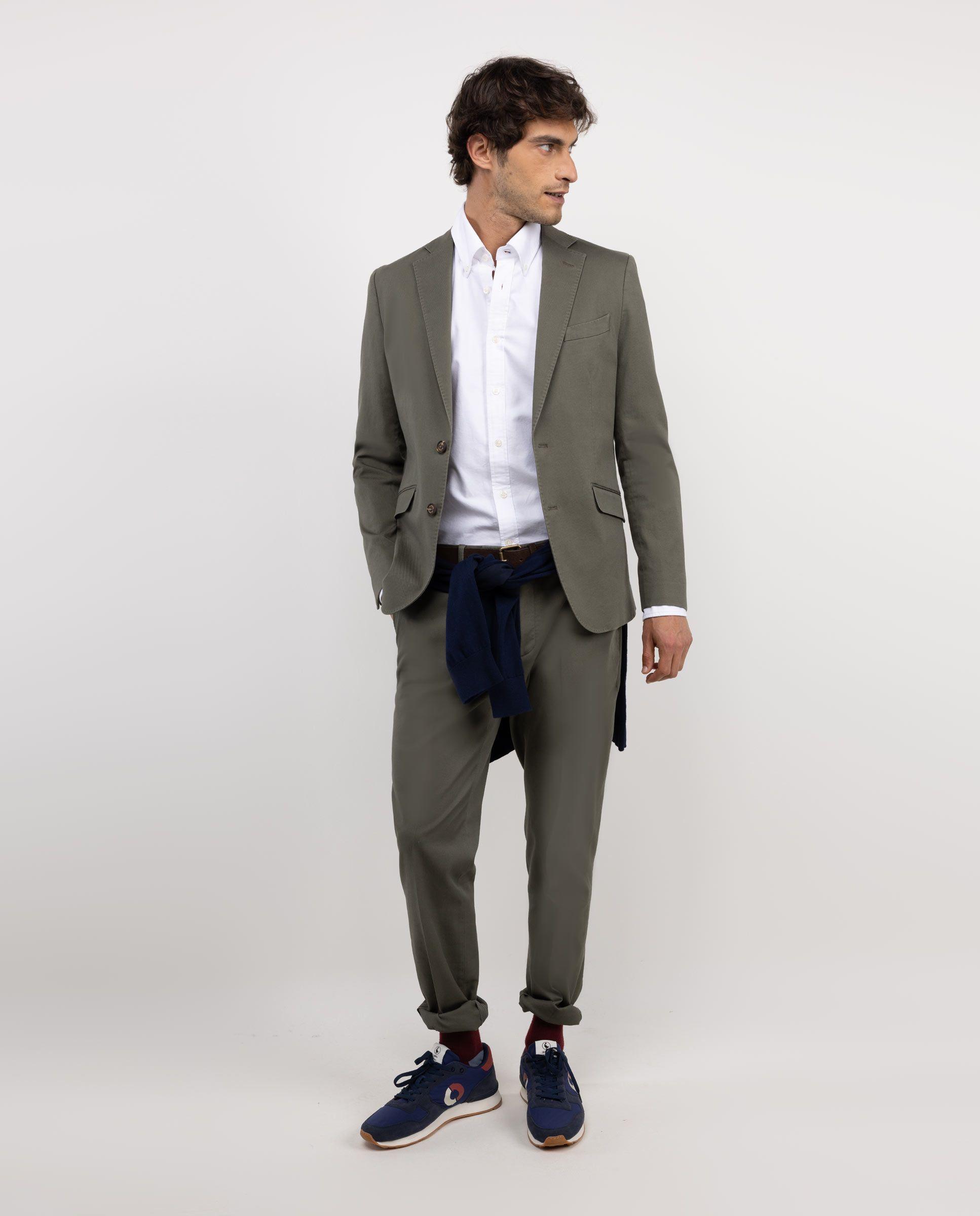 Pantalón Coordinado Panamá Lavado Verde HOMBRE OI 25-0