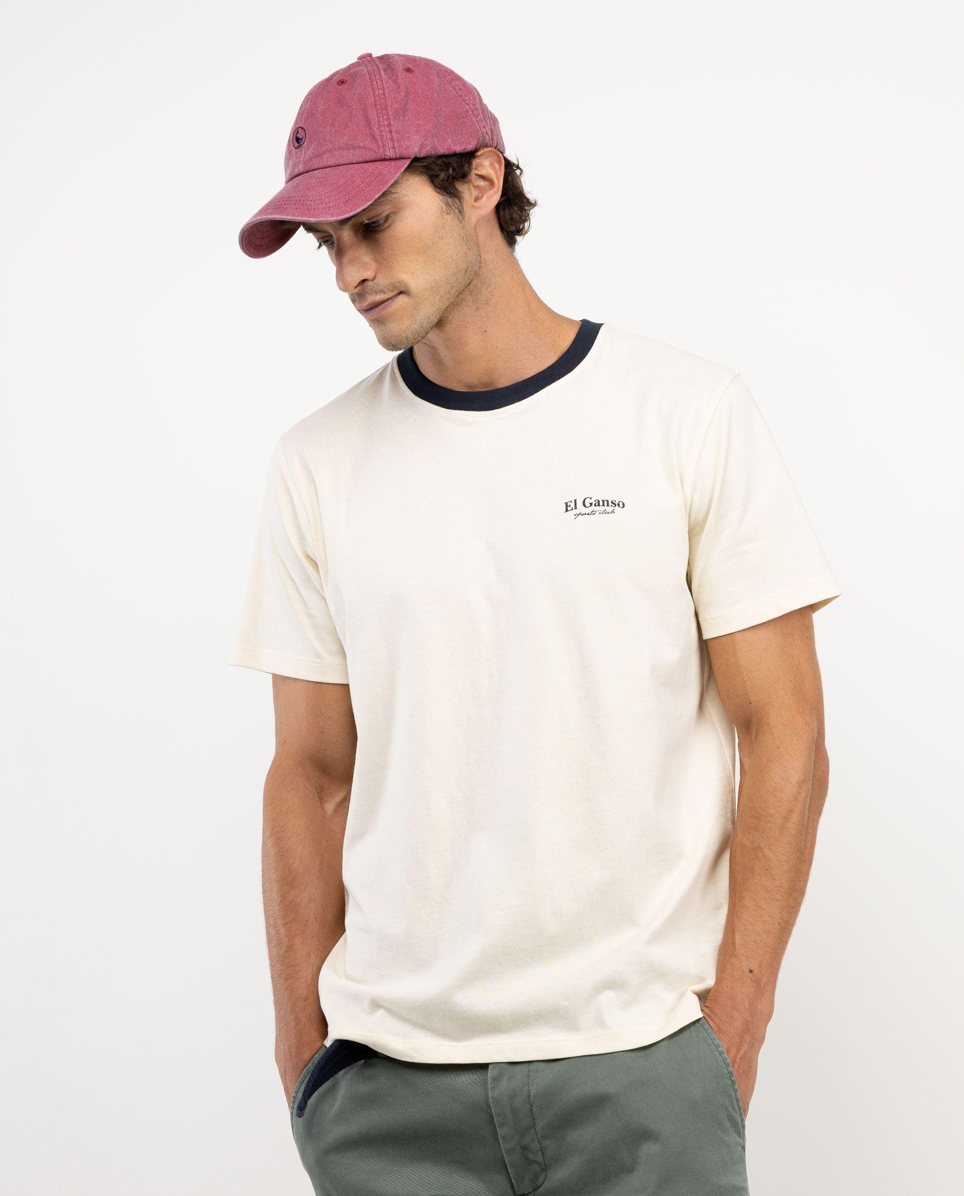 Camiseta Gansos Crudo Print  Marino HOMBRE OI 25-2