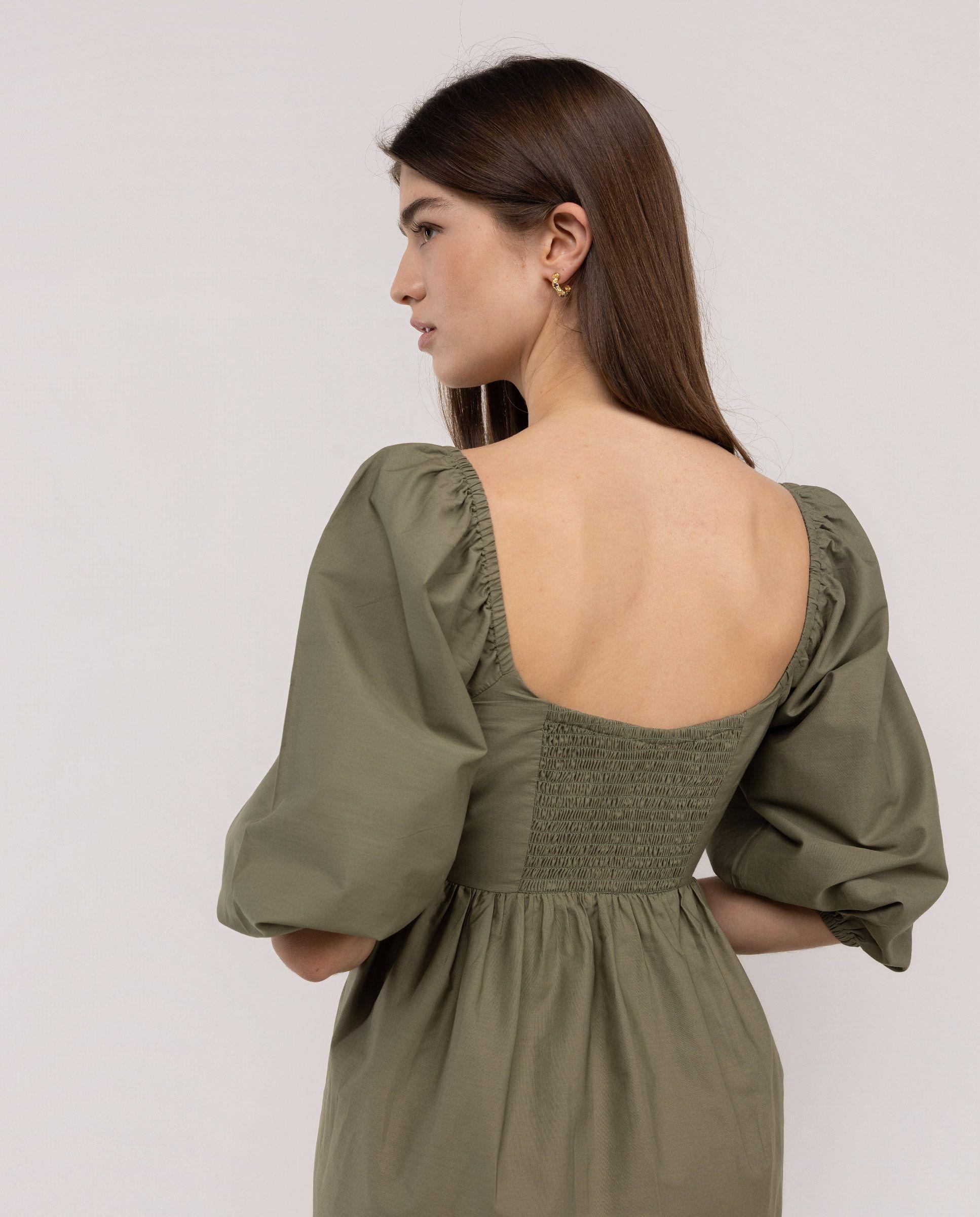Vestido Vinita Corto Calados Verde MUJER PV 26-2
