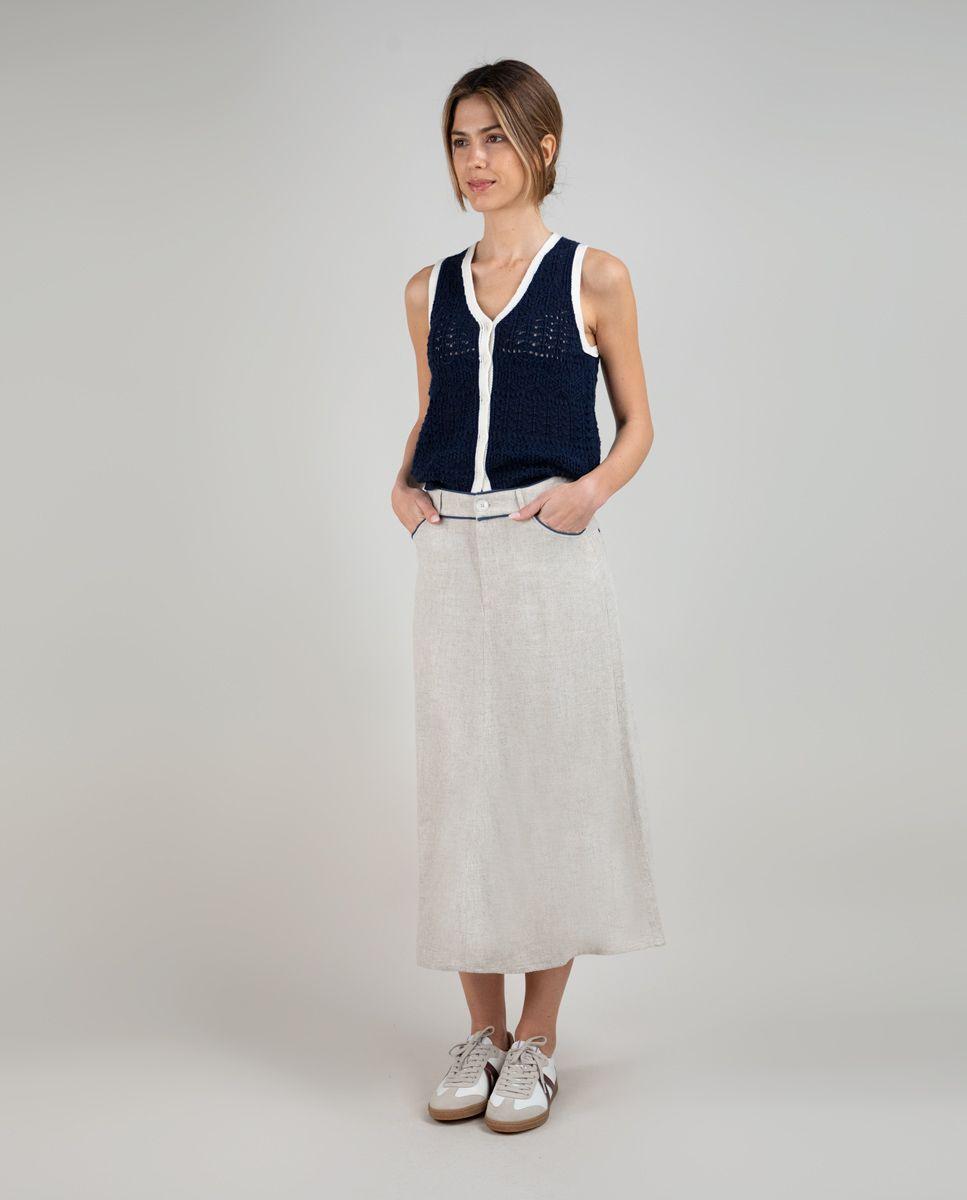 Falda Lino Crudo MUJER PV 25-0