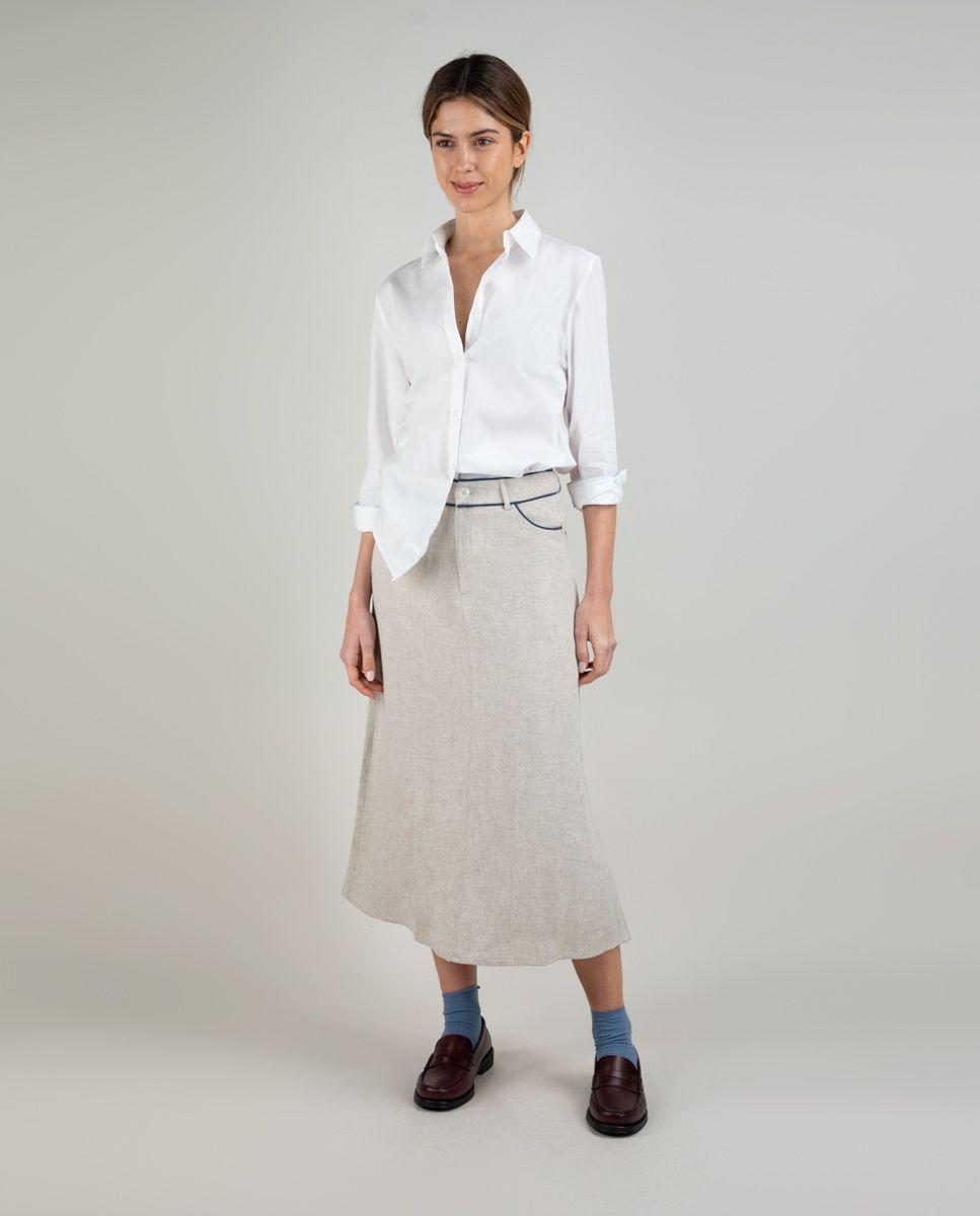 Camisa Popelín Blanca MUJER PV 25-1