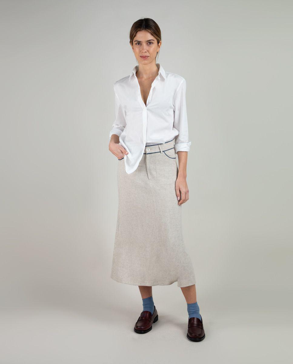 Camisa Popelín Blanca MUJER PV 25-2