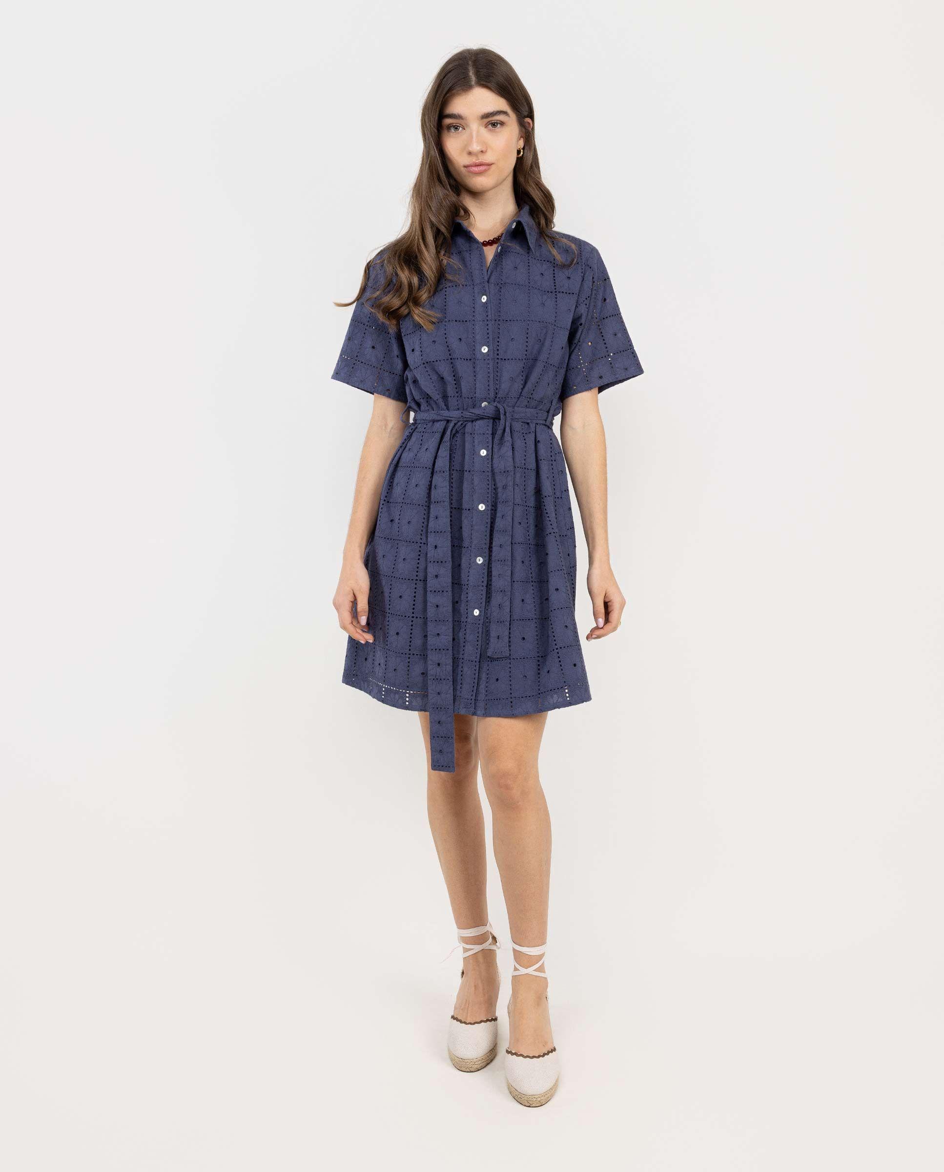 Vestido Margaret Bordados Azul MUJER PV 26-0