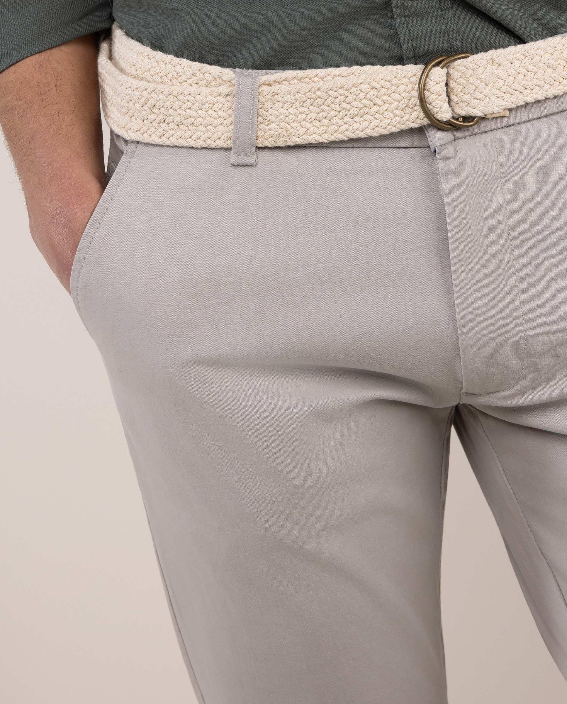 Pantalón Chino Básico Gris HOMBRE PV 26-2