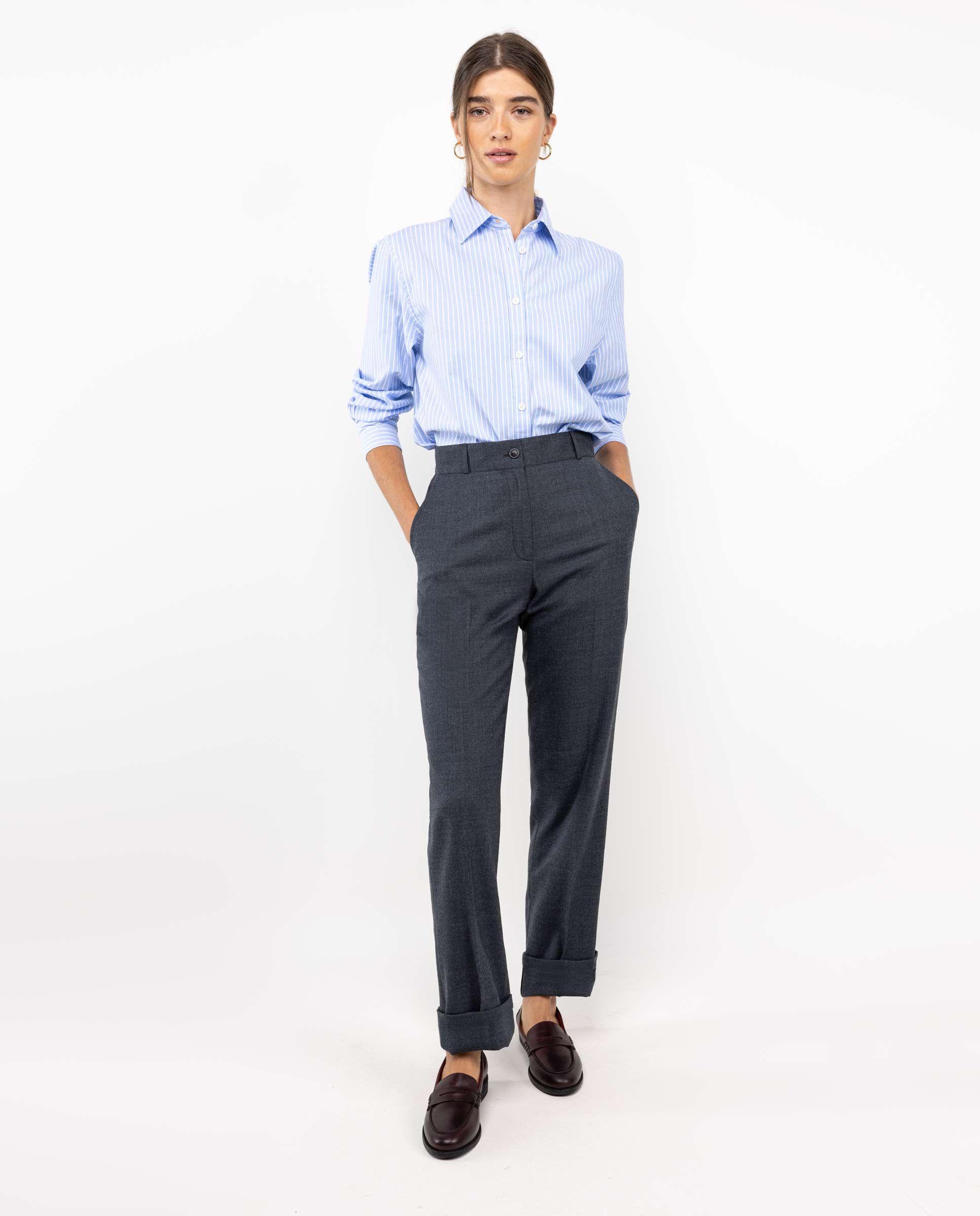 Pantalón Coordinado Liso Gris MUJER OI 25-0