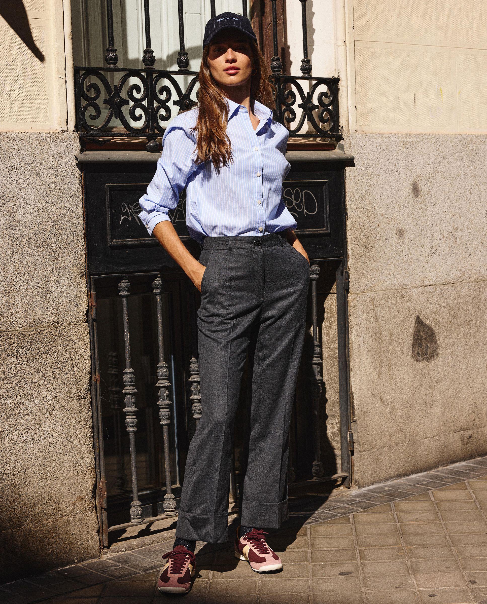Pantalón Coordinado Liso Gris MUJER OI 25-1
