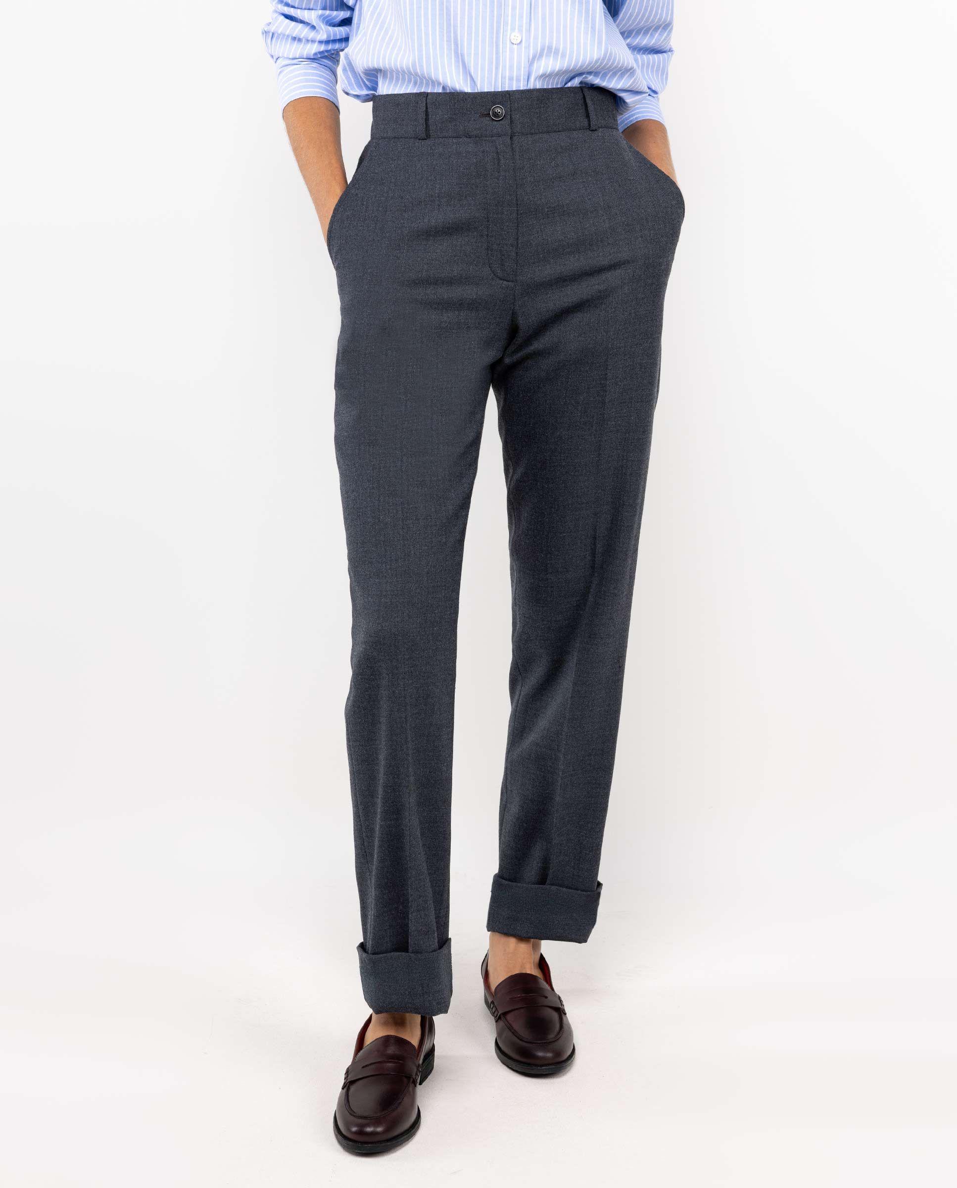 Pantalón Coordinado Liso Gris MUJER OI 25-2