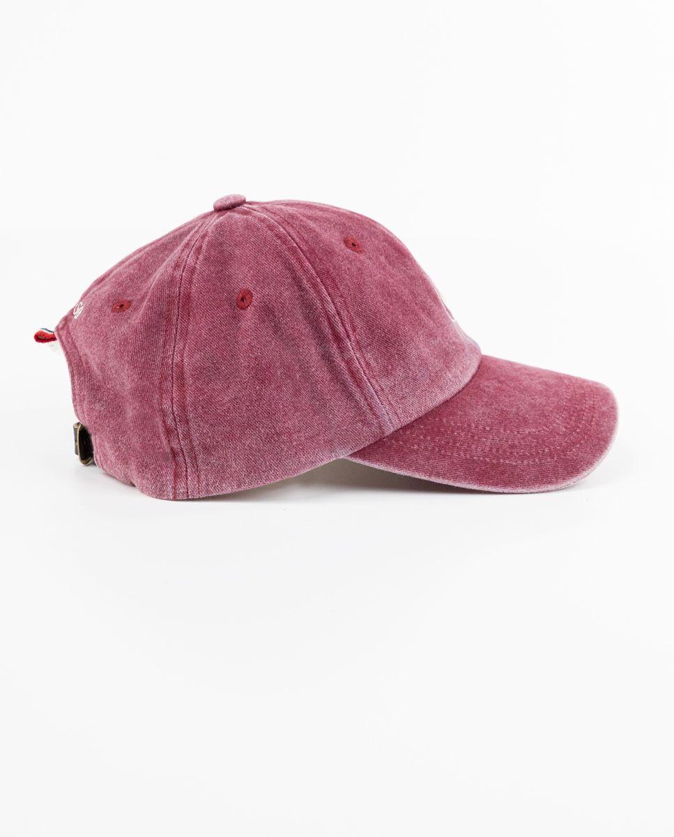 Gorra Algodón Lavado Granate-1