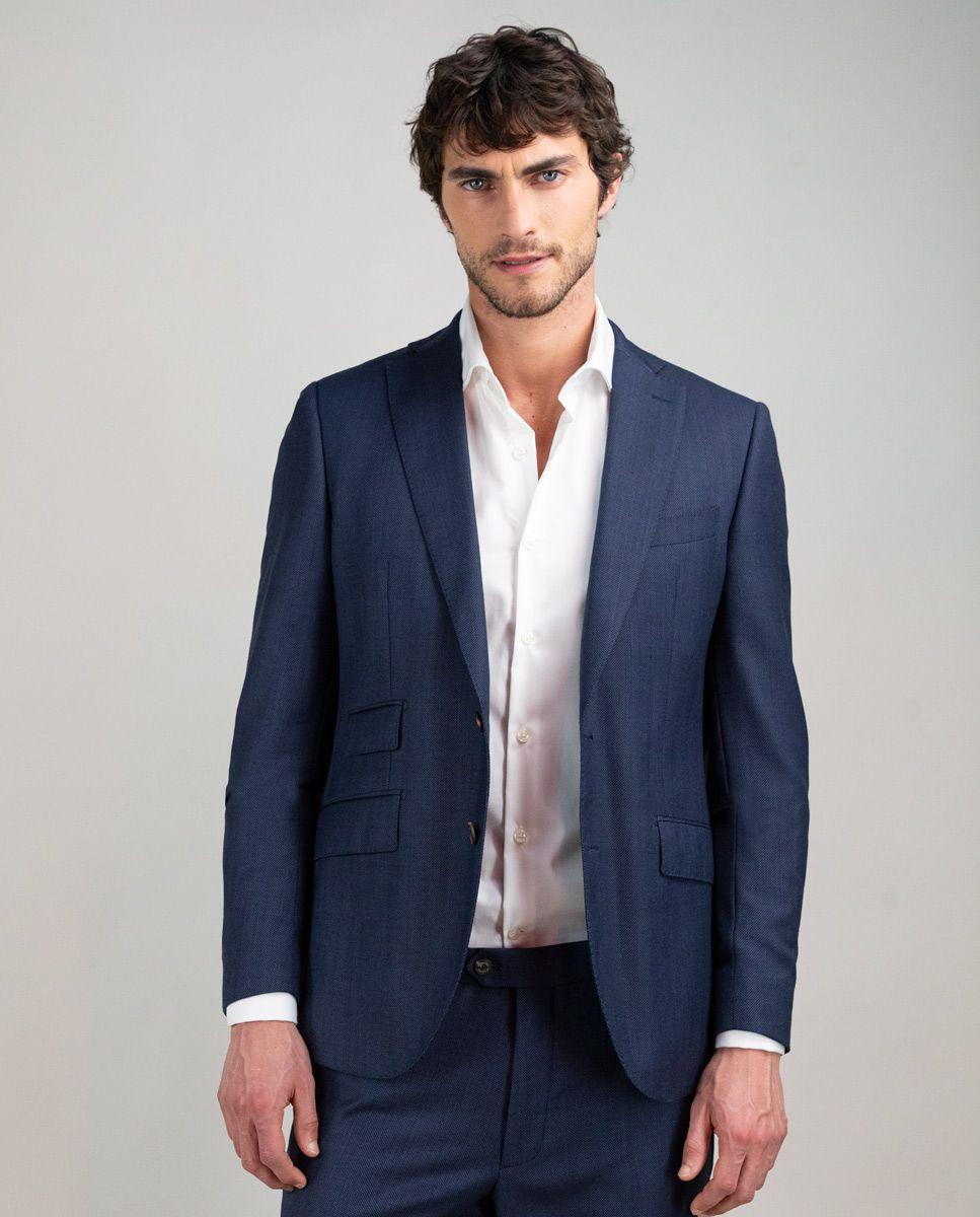 Americana Coordinada Ojo de Perdiz Marino HOMBRE PV 25-0