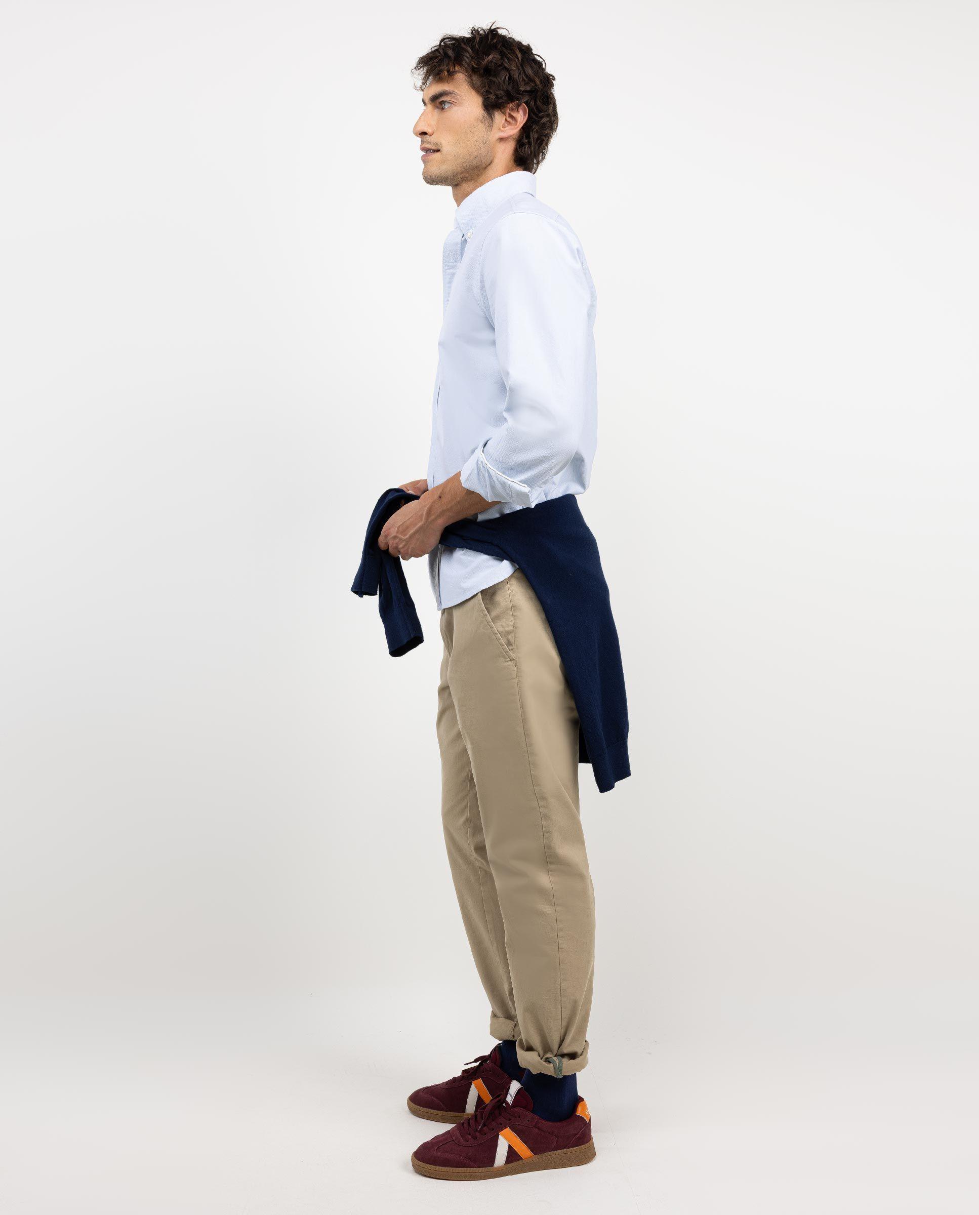 Camisa Oxford Lisa Verde HOMBRE OI 25-2