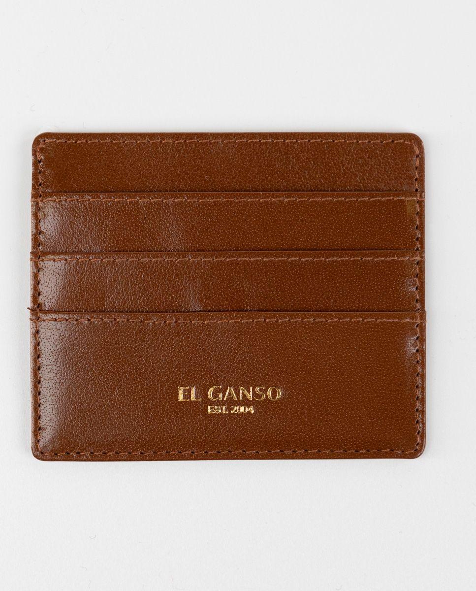 Tarjetero Marrón Piel-0