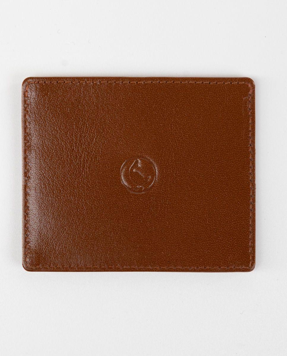 Tarjetero Marrón Piel-1
