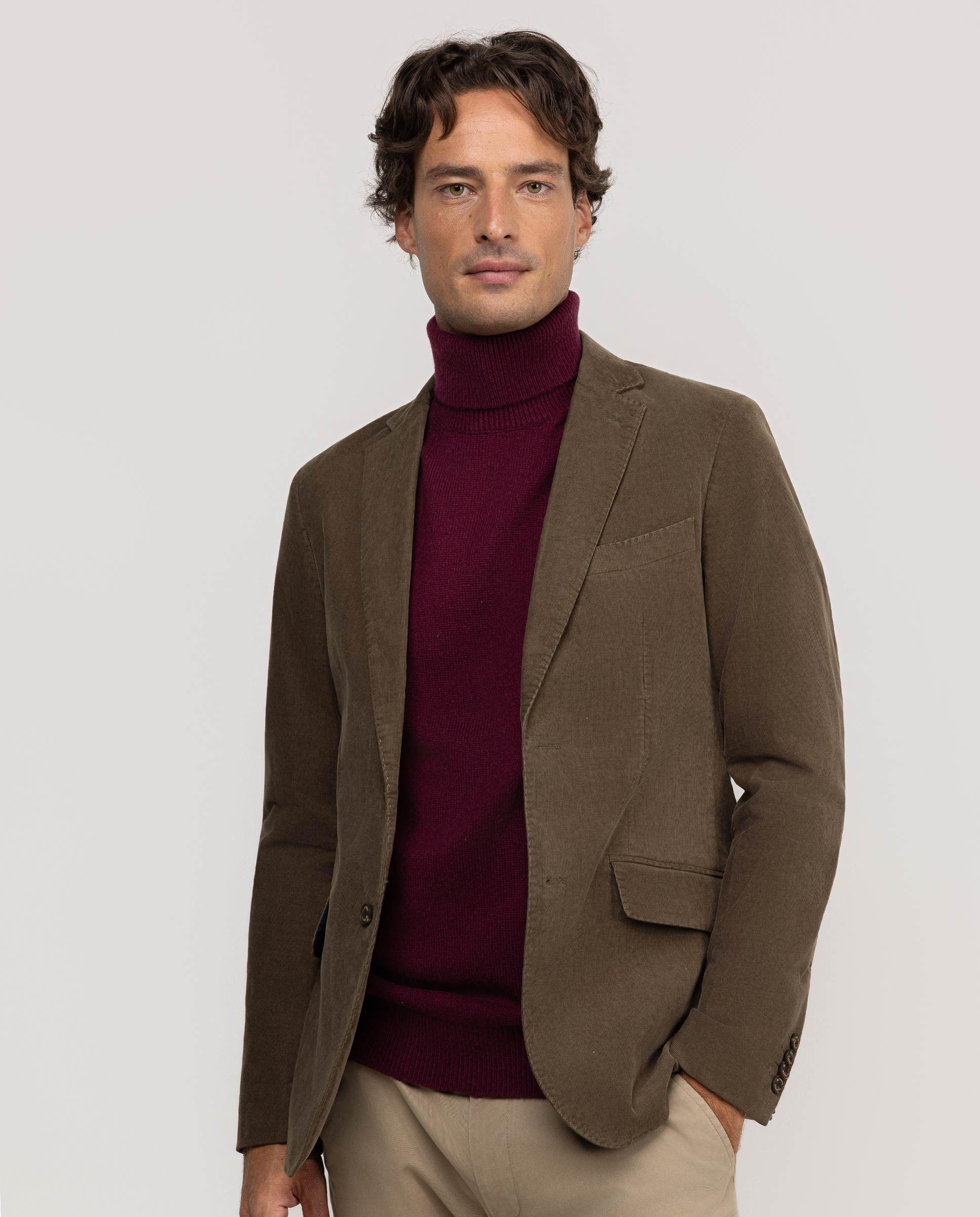 Americana Pana Tinte en Prenda Verde HOMBRE OI 25-1