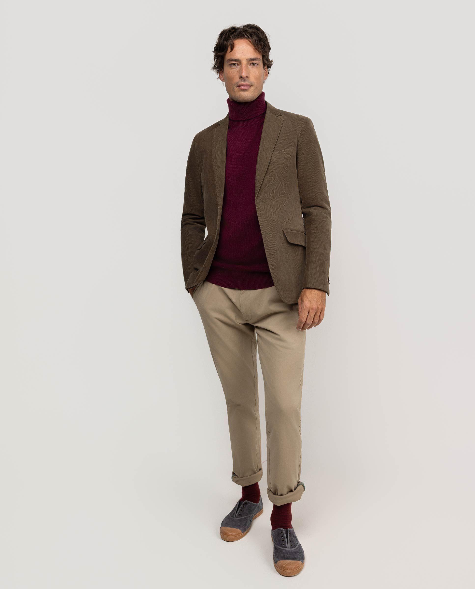 Americana Pana Tinte en Prenda Verde HOMBRE OI 25-2