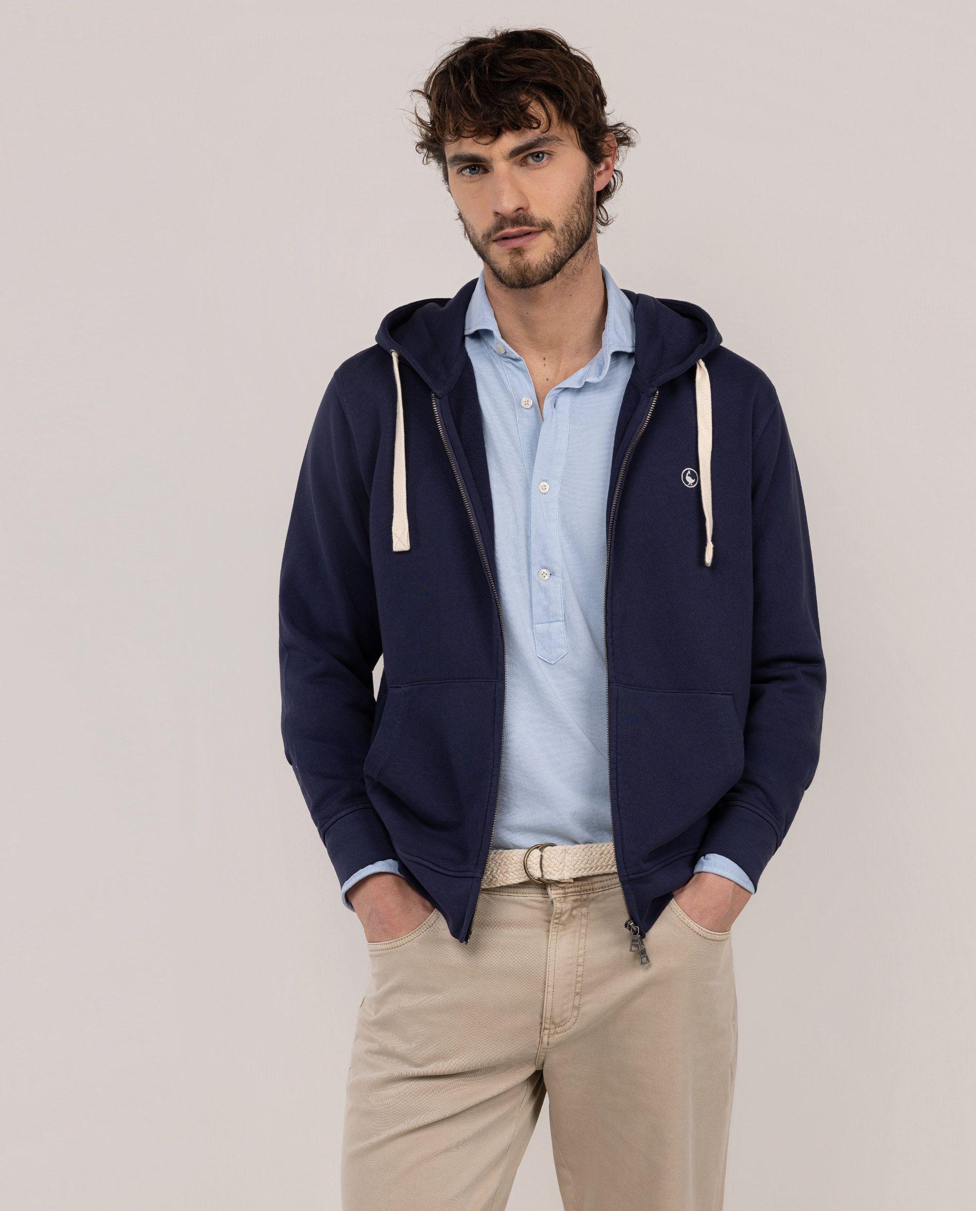 Sudadera Cremallera Marino HOMBRE PV 26-0