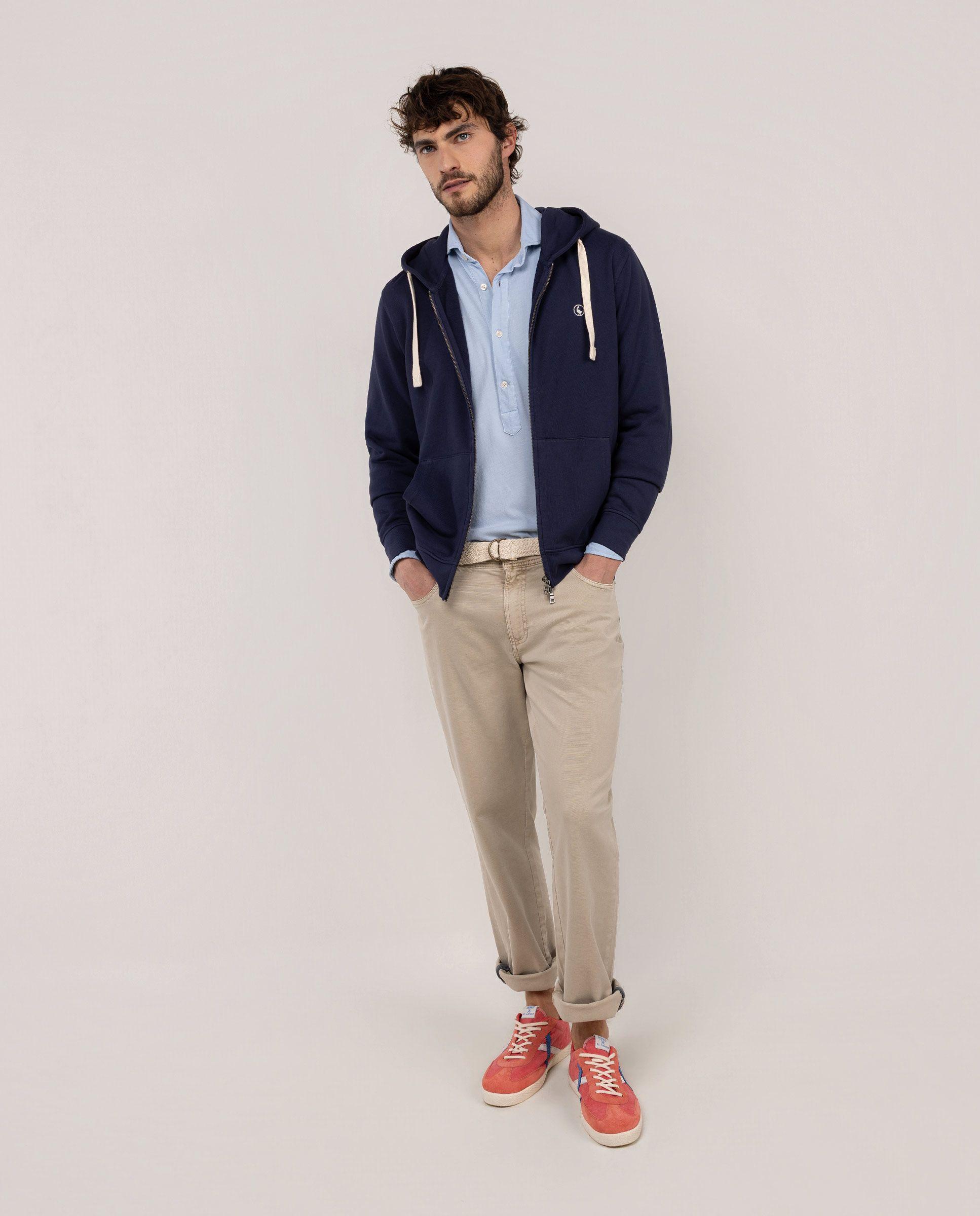 Sudadera Cremallera Marino HOMBRE PV 26-1