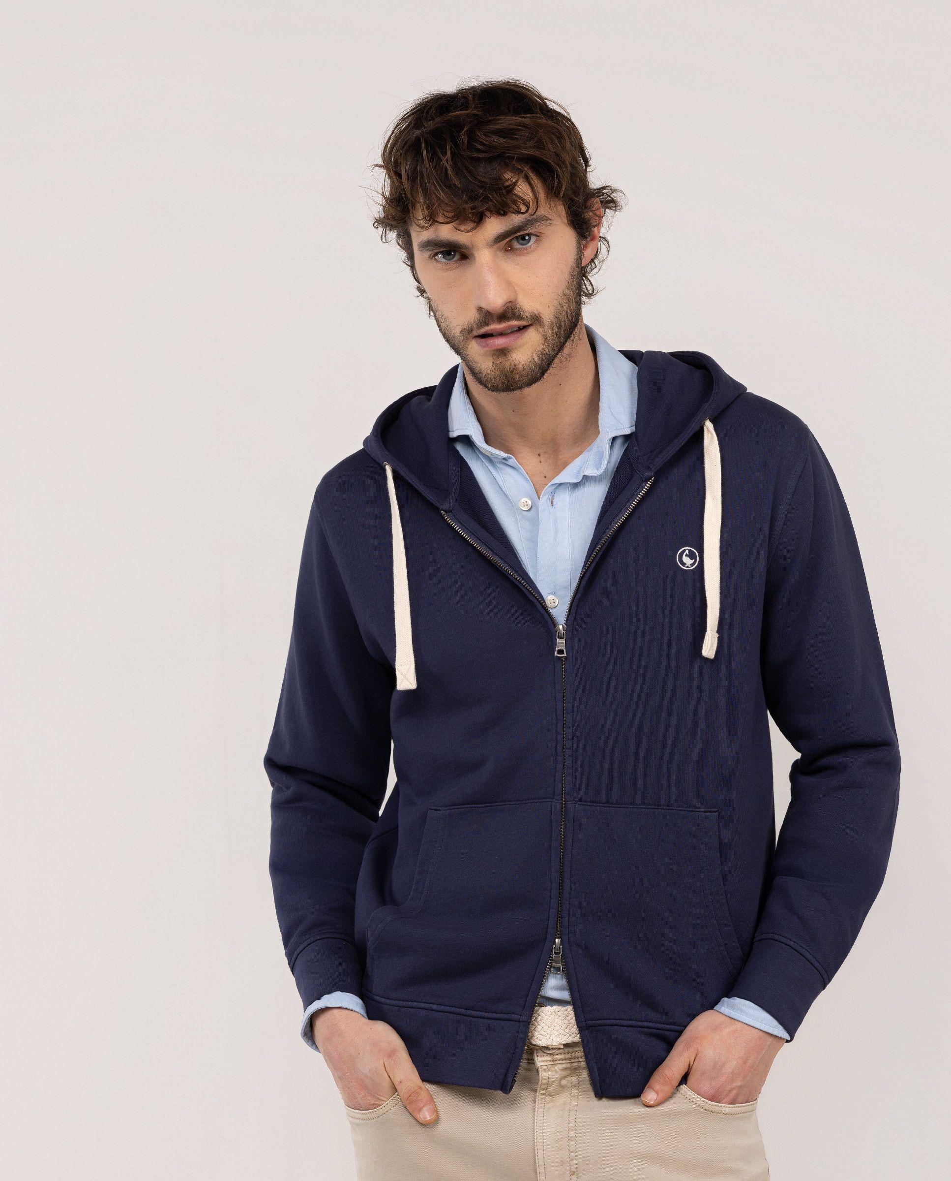 Sudadera Cremallera Marino HOMBRE PV 26-2