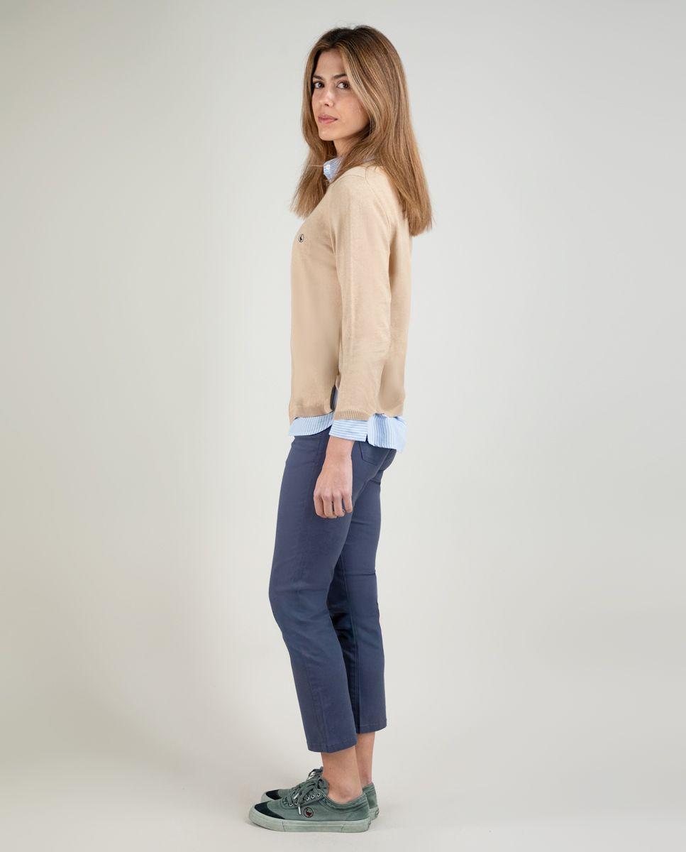 Jersey Cuello Redondo Camel MUJER PV 25-2