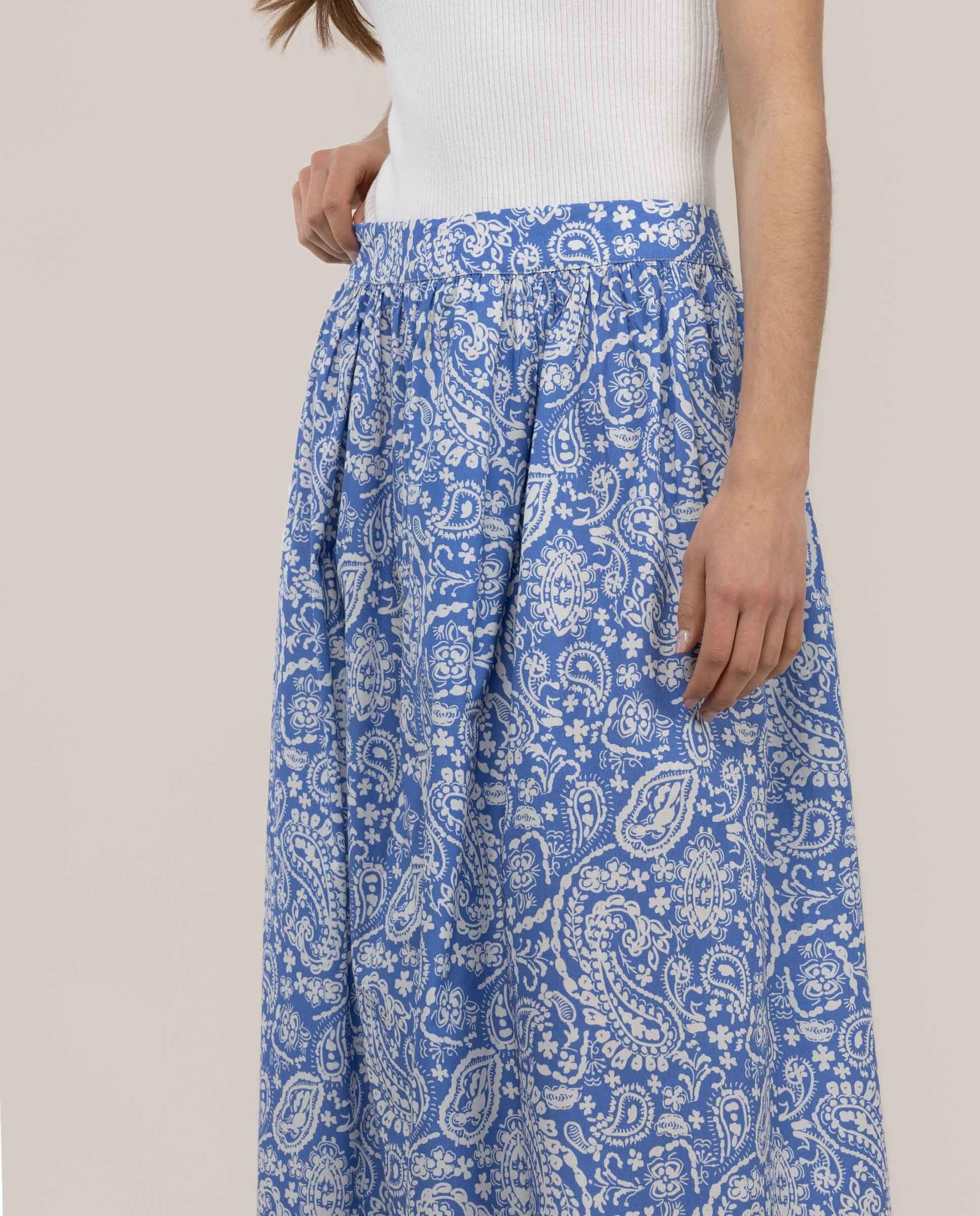 Falda Florence Estampado Azul MUJER PV 26-2