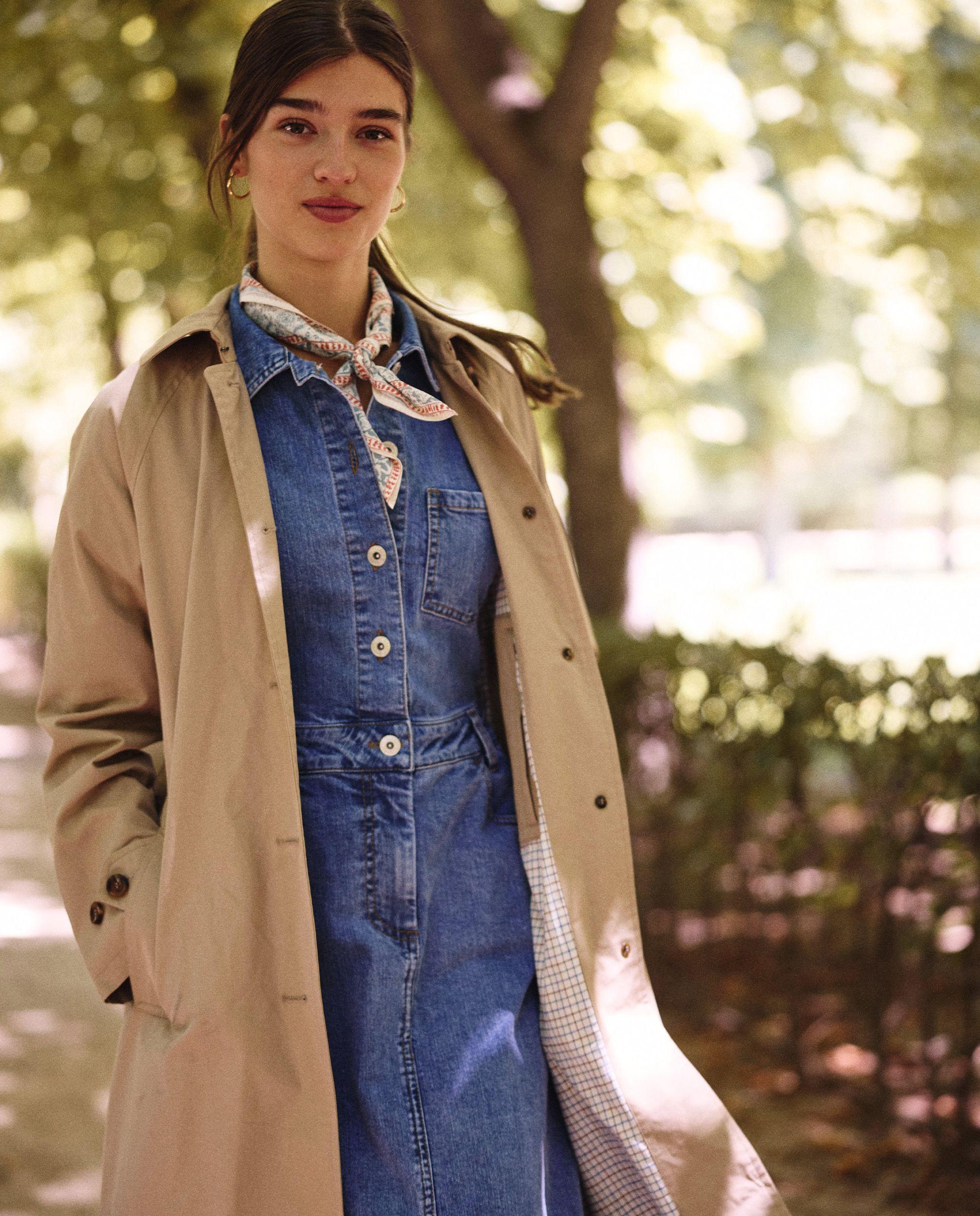Gabardina Algodón Beige MUJER OI 25-1
