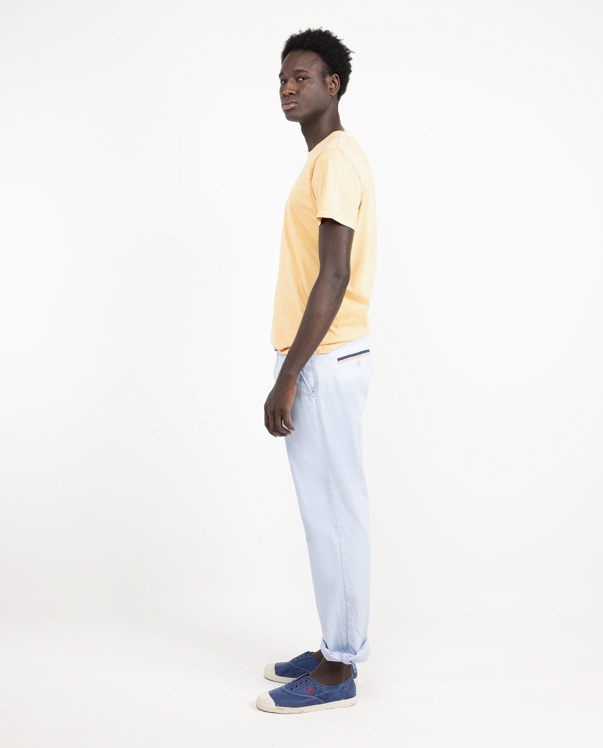 Camiseta Garment Dyed Tinte Natural Amarillo HOMBRE PV 25-2