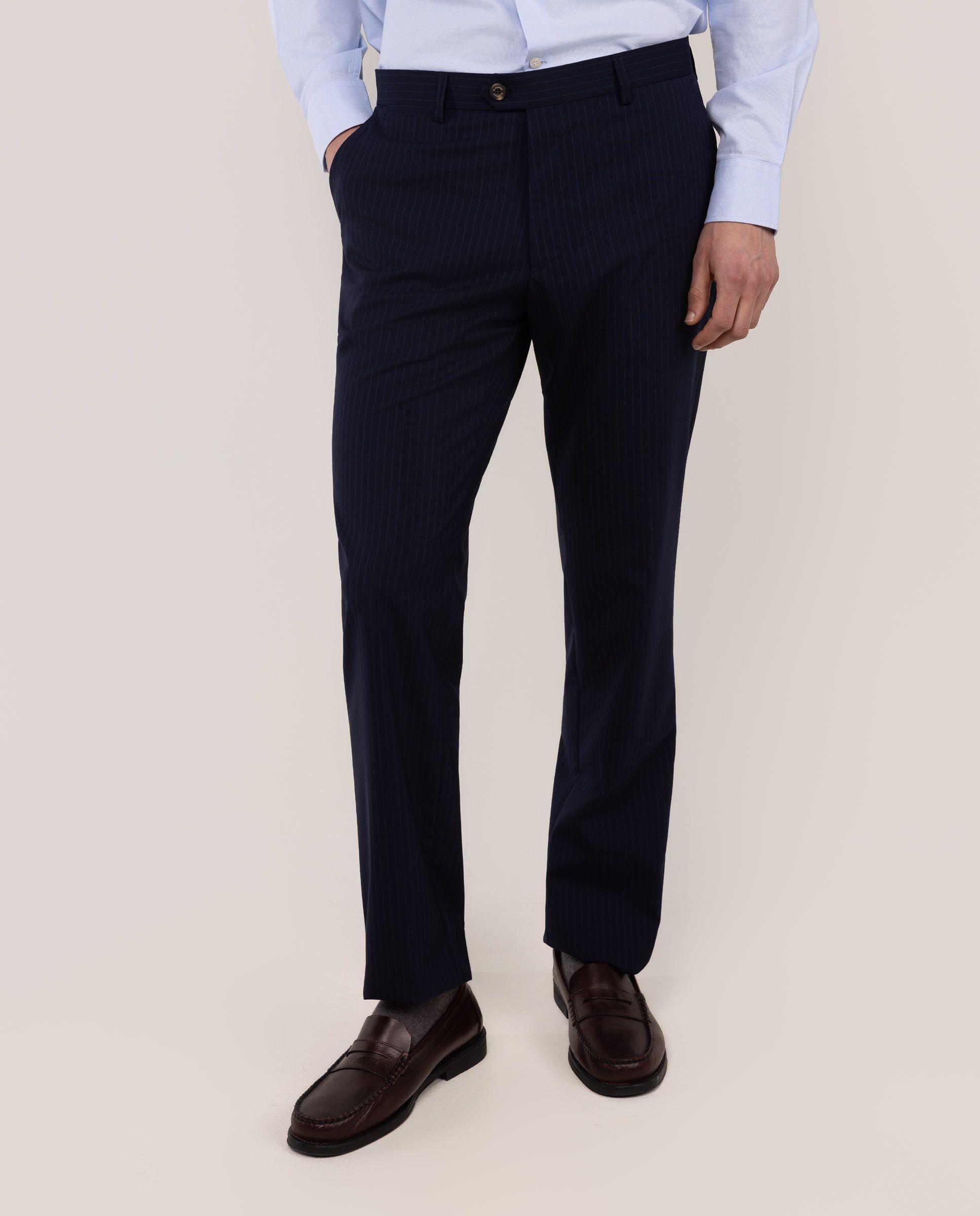 Pantalón Traje Lavable Marino Raya HOMBRE PV 26-0