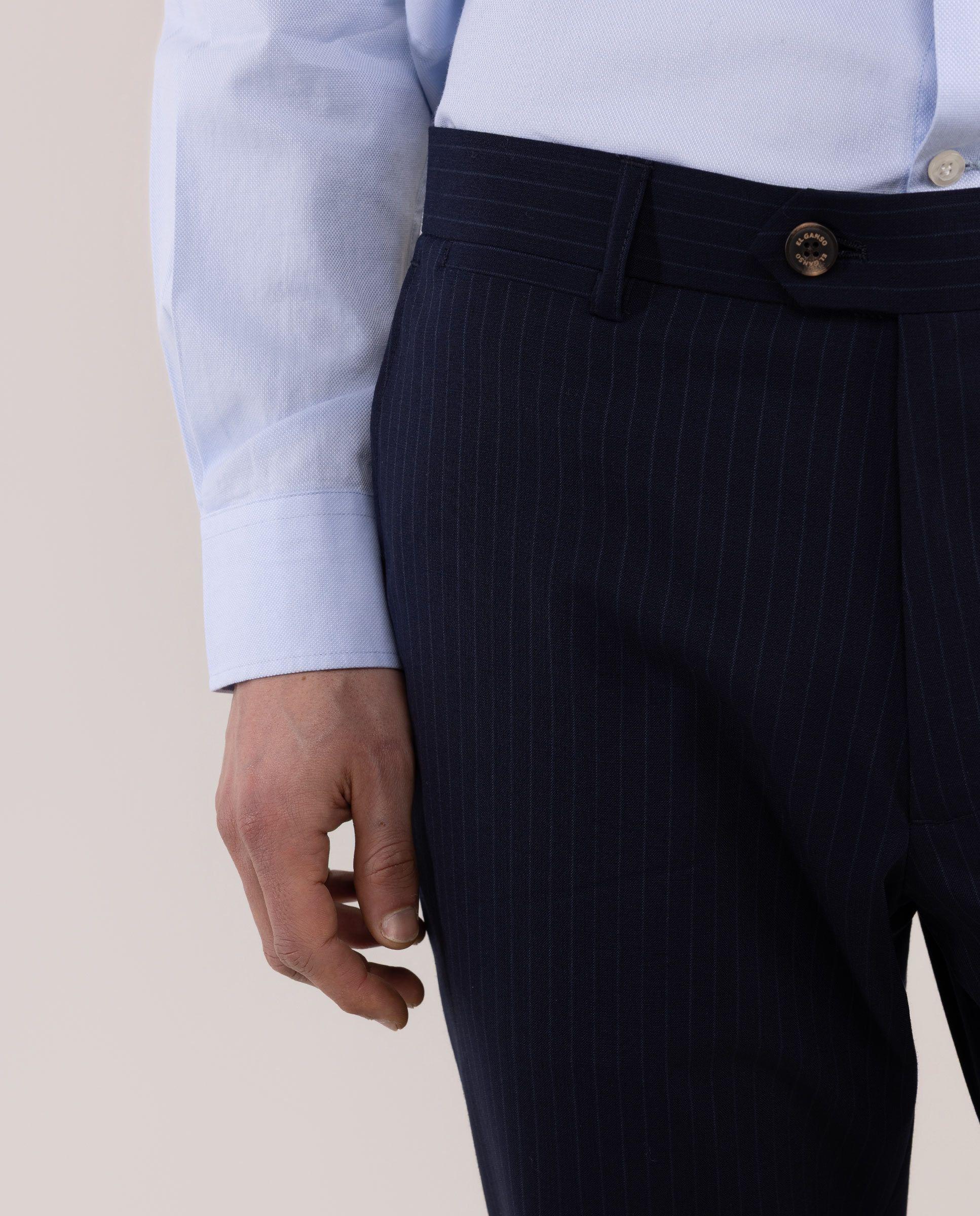 Pantalón Traje Lavable Marino Raya HOMBRE PV 26-2