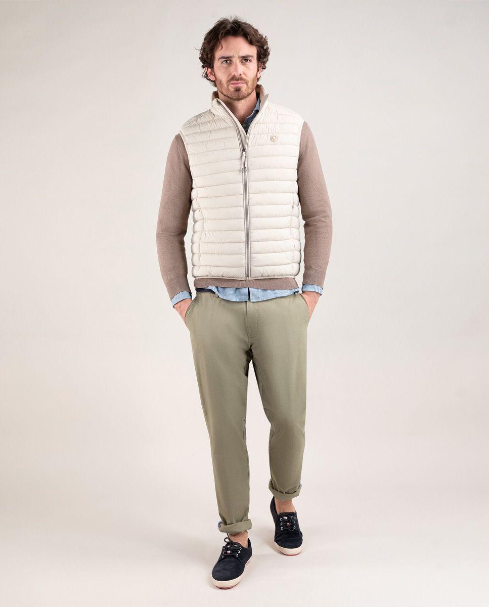 Chaleco Acolchado Básico Beige HOMBRE PV 25-2