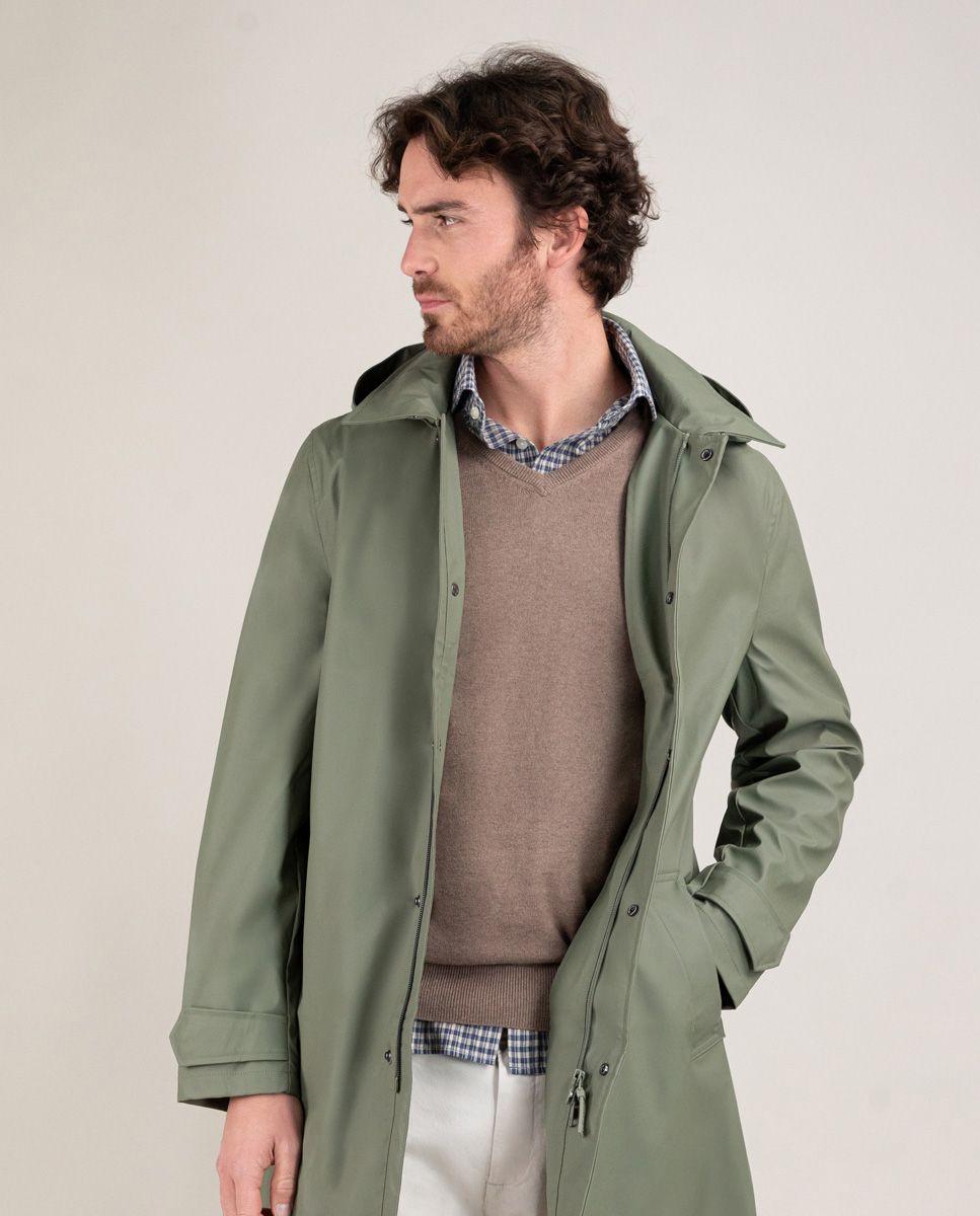 Gabardina Engomada Verde HOMBRE PV 25-0