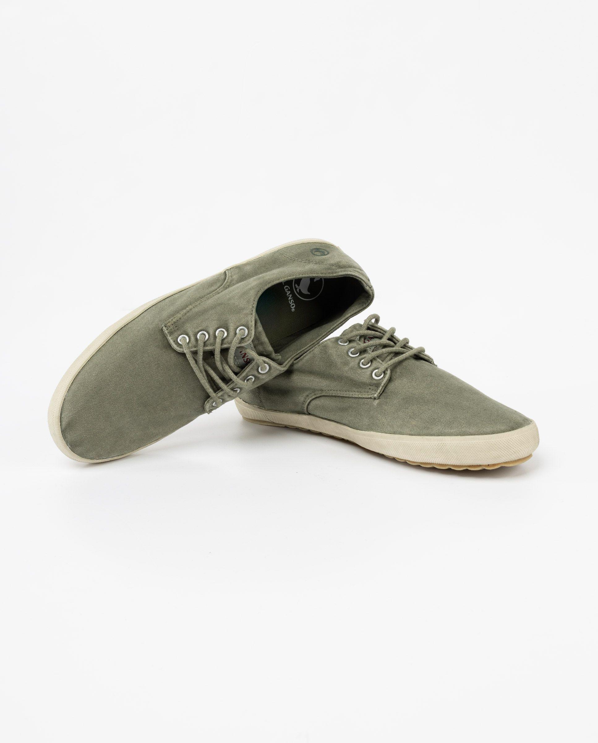 Derby Garment Dyed Canvas Kaki HOMBRE PV 26-2